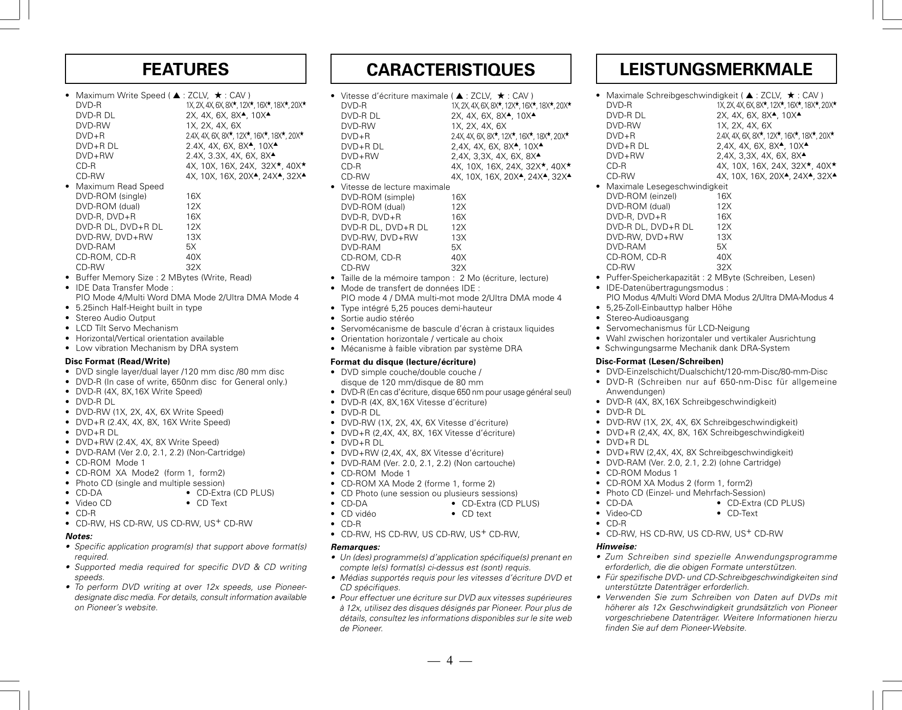 Page 4 of 8 - Pioneer Pioneer-Dvr-115Dbk-Users-Manual- DRC1339-A  Pioneer-dvr-115dbk-users-manual