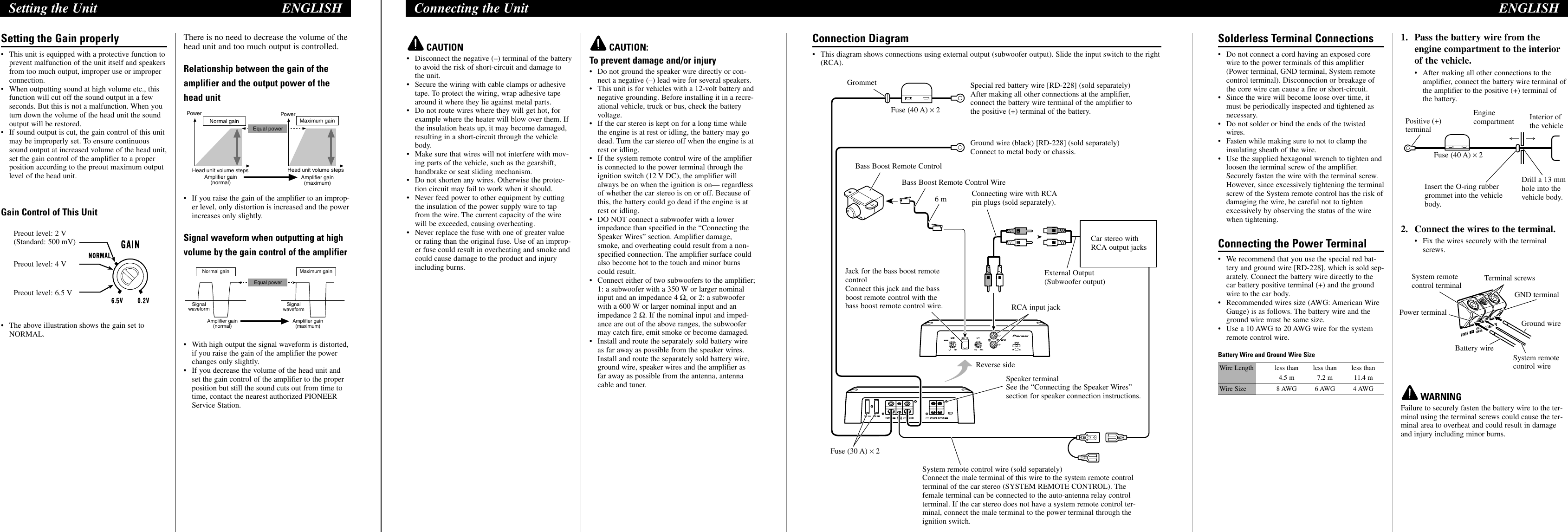 Page 2 of 6 - Pioneer Pioneer-Gm-D8400M-Users-Manual- YRD5153-A/S  Pioneer-gm-d8400m-users-manual