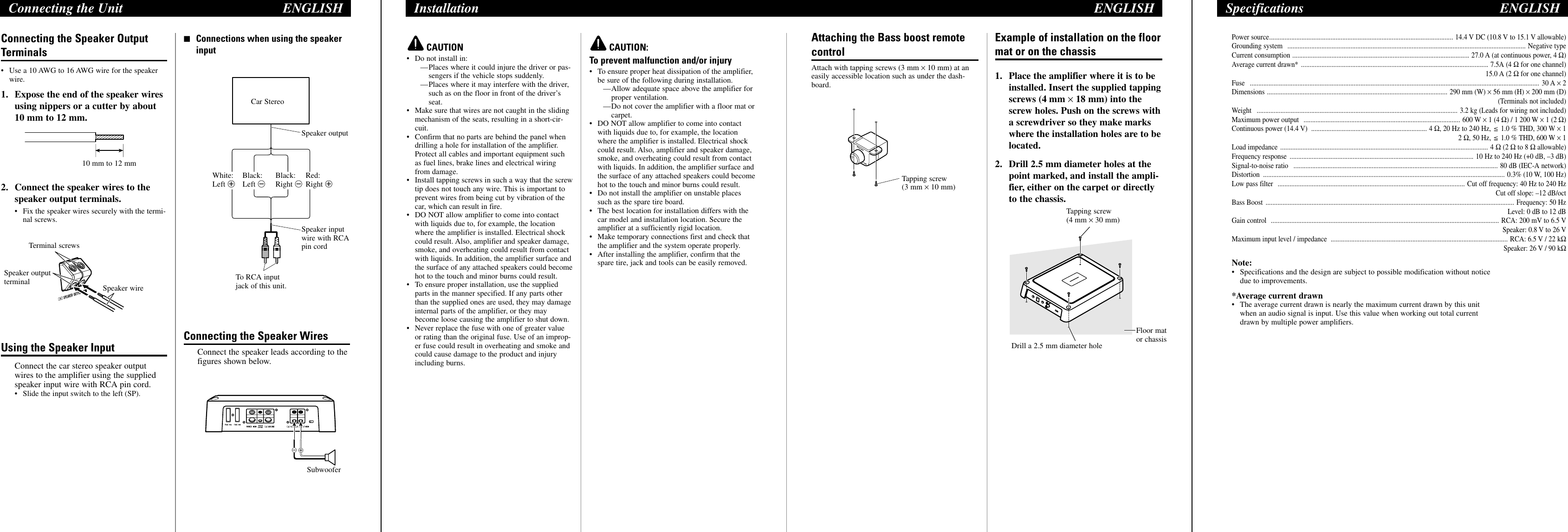 Page 3 of 6 - Pioneer Pioneer-Gm-D8400M-Users-Manual- YRD5153-A/S  Pioneer-gm-d8400m-users-manual