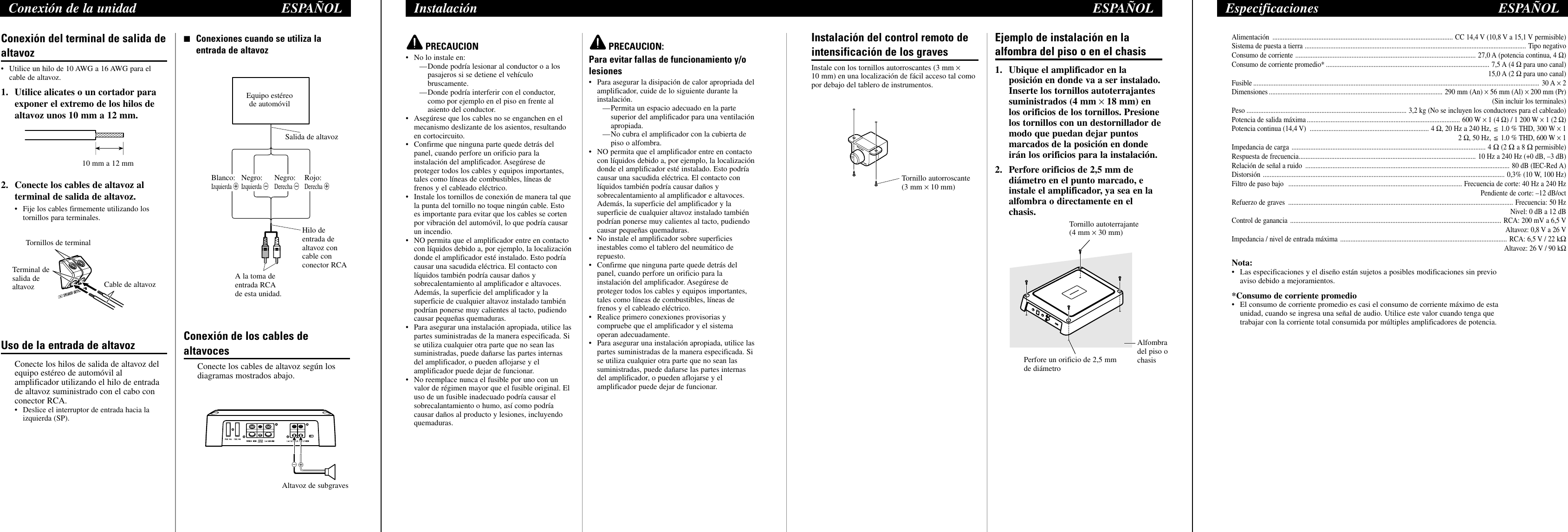 Page 6 of 6 - Pioneer Pioneer-Gm-D8400M-Users-Manual- YRD5153-A/S  Pioneer-gm-d8400m-users-manual