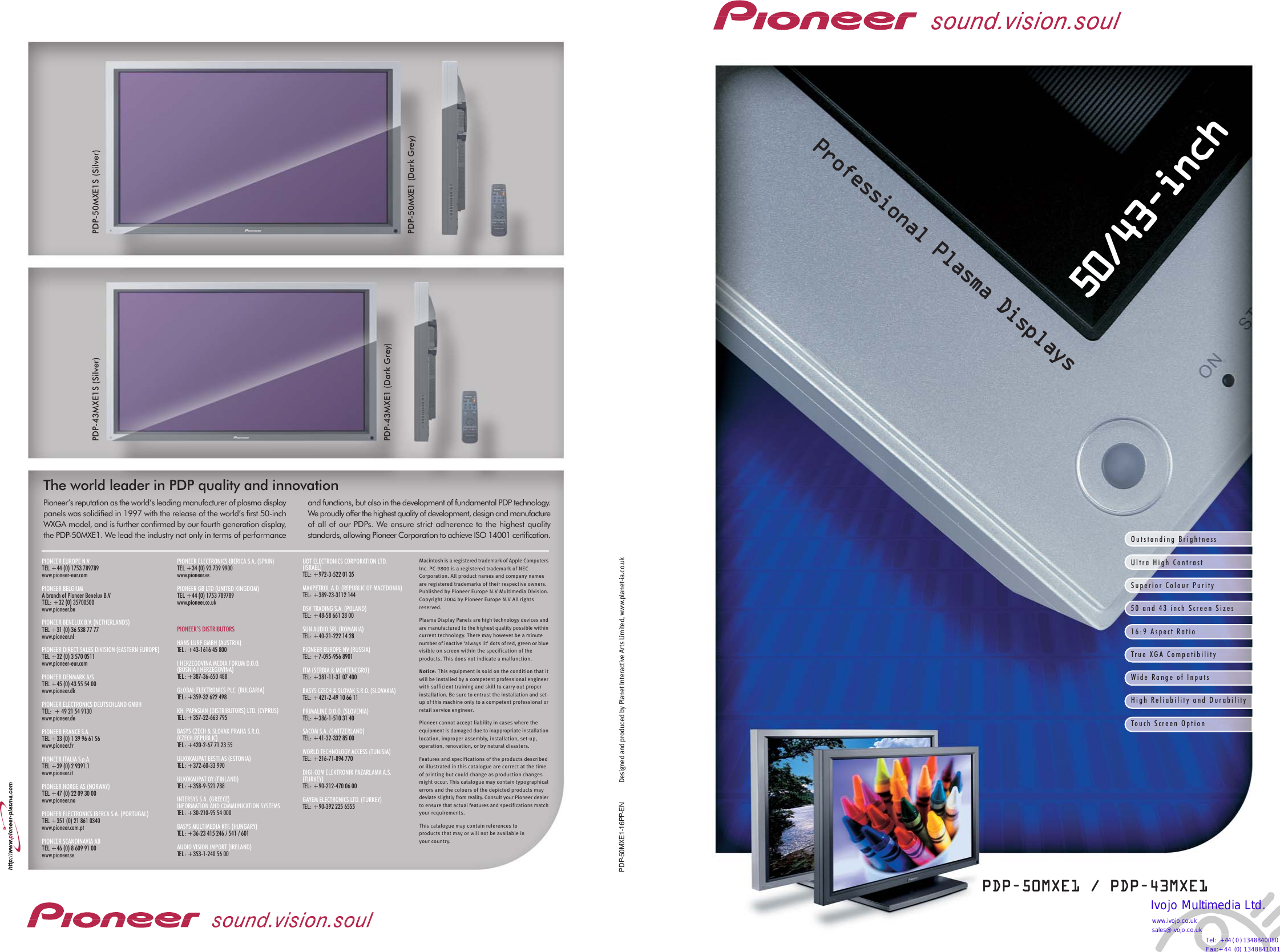 Page 1 of 8 - Pioneer Pioneer-Pdp-50Mxe1-Users-Manual- Pioneer-pdp-50mxe1-users-manual