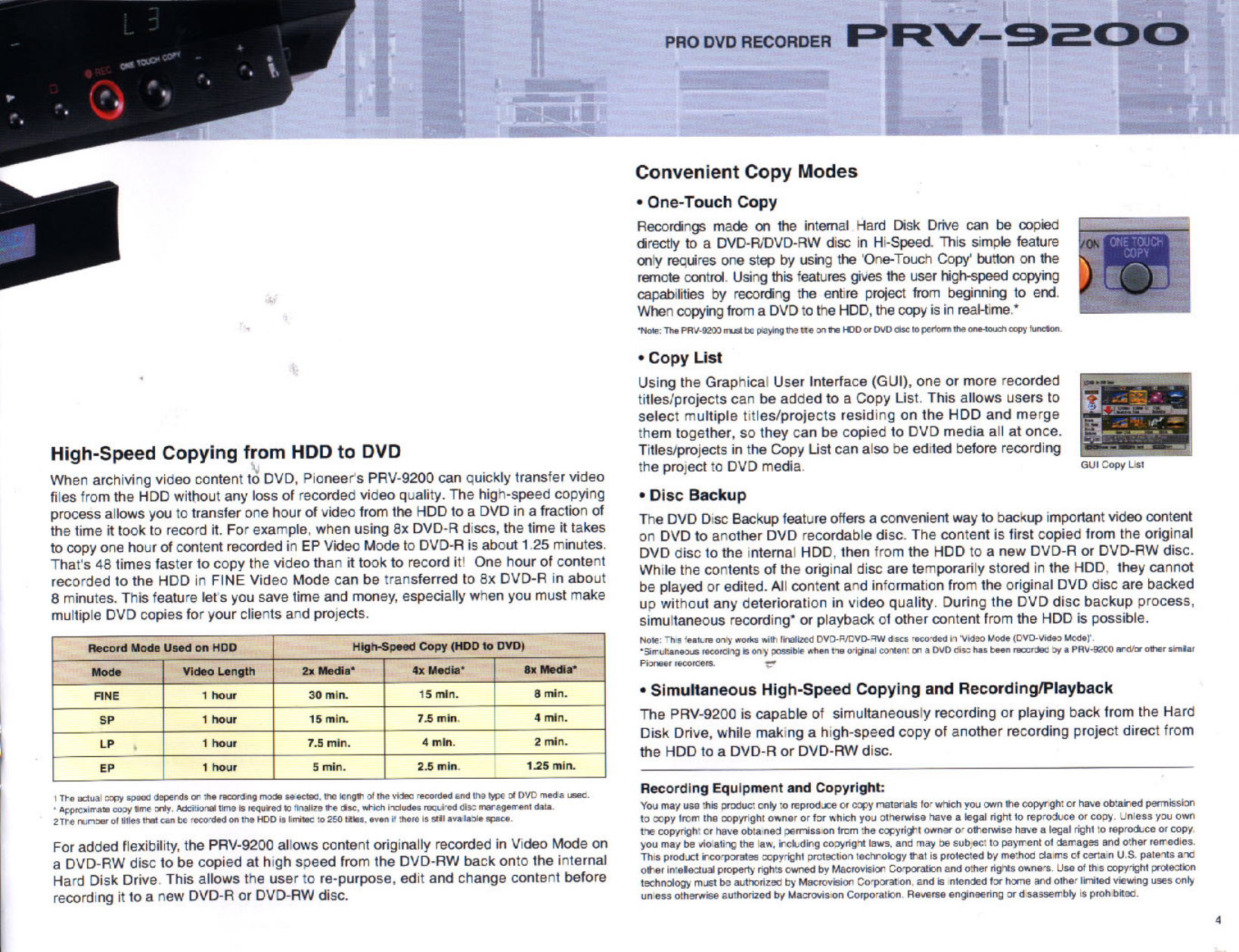 Page 5 of 8 - Pioneer Pioneer-Prv-9200-Users-Manual-  Pioneer-prv-9200-users-manual