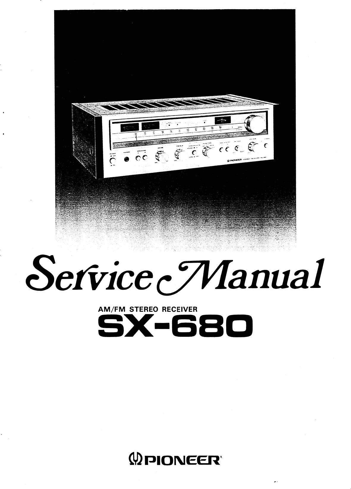 Pioneer Stereo Receiver Sx 680 Users Manual