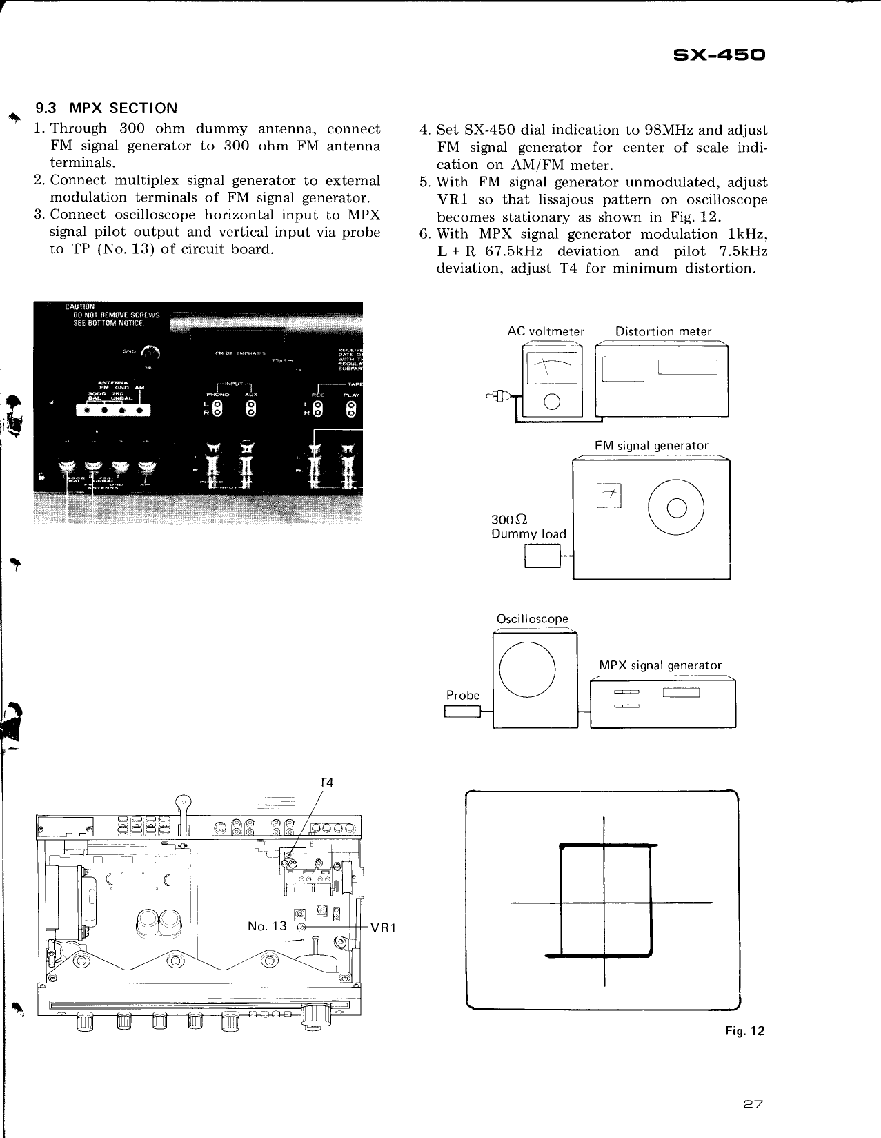 Page 10 of 12 - Pioneer Pioneer-Sx-450-Users-Manual-  Pioneer-sx-450-users-manual
