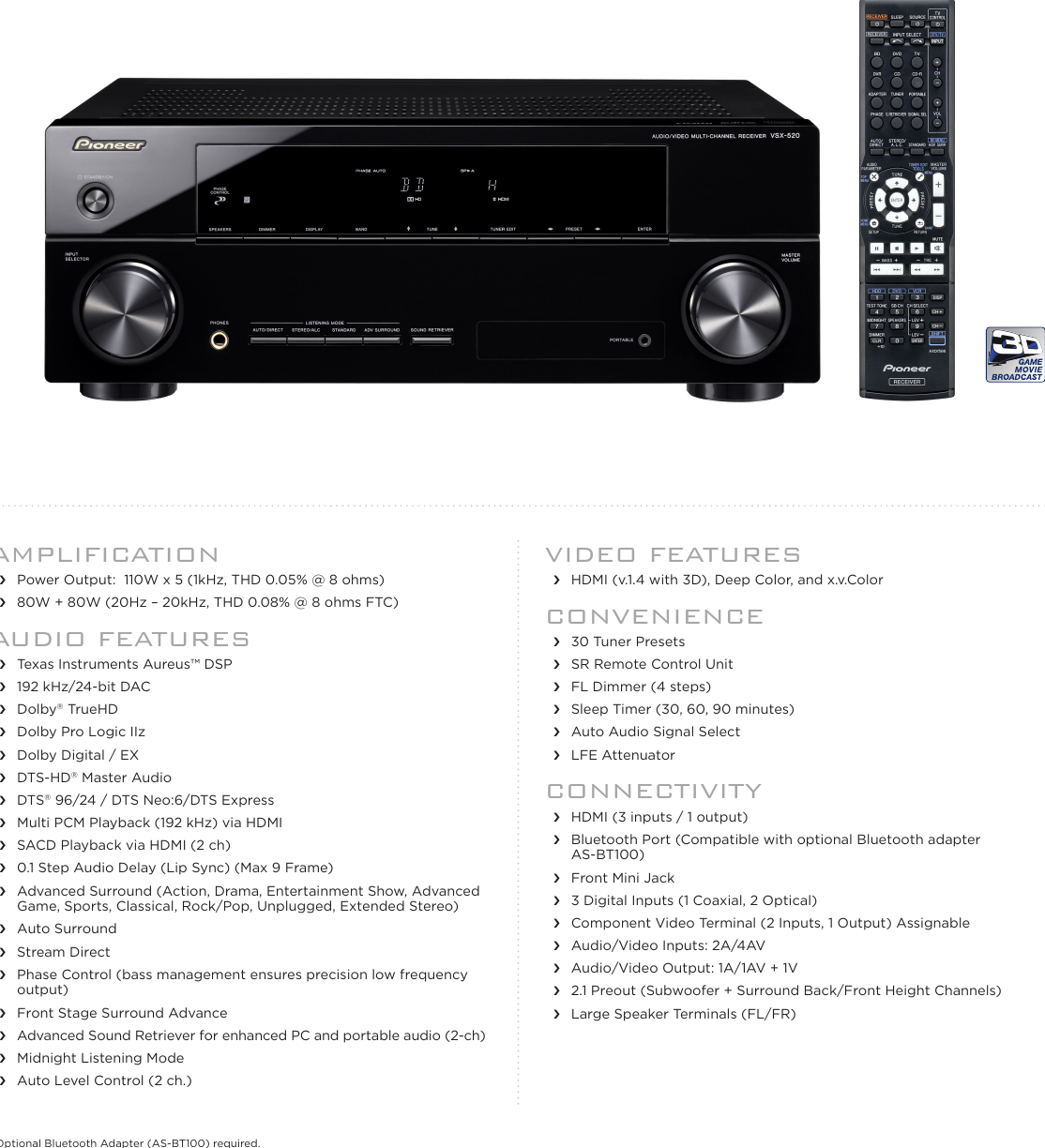 Page 1 of 2 - Pioneer Pioneer-Vsx-520-K-Users-Manual-  Pioneer-vsx-520-k-users-manual