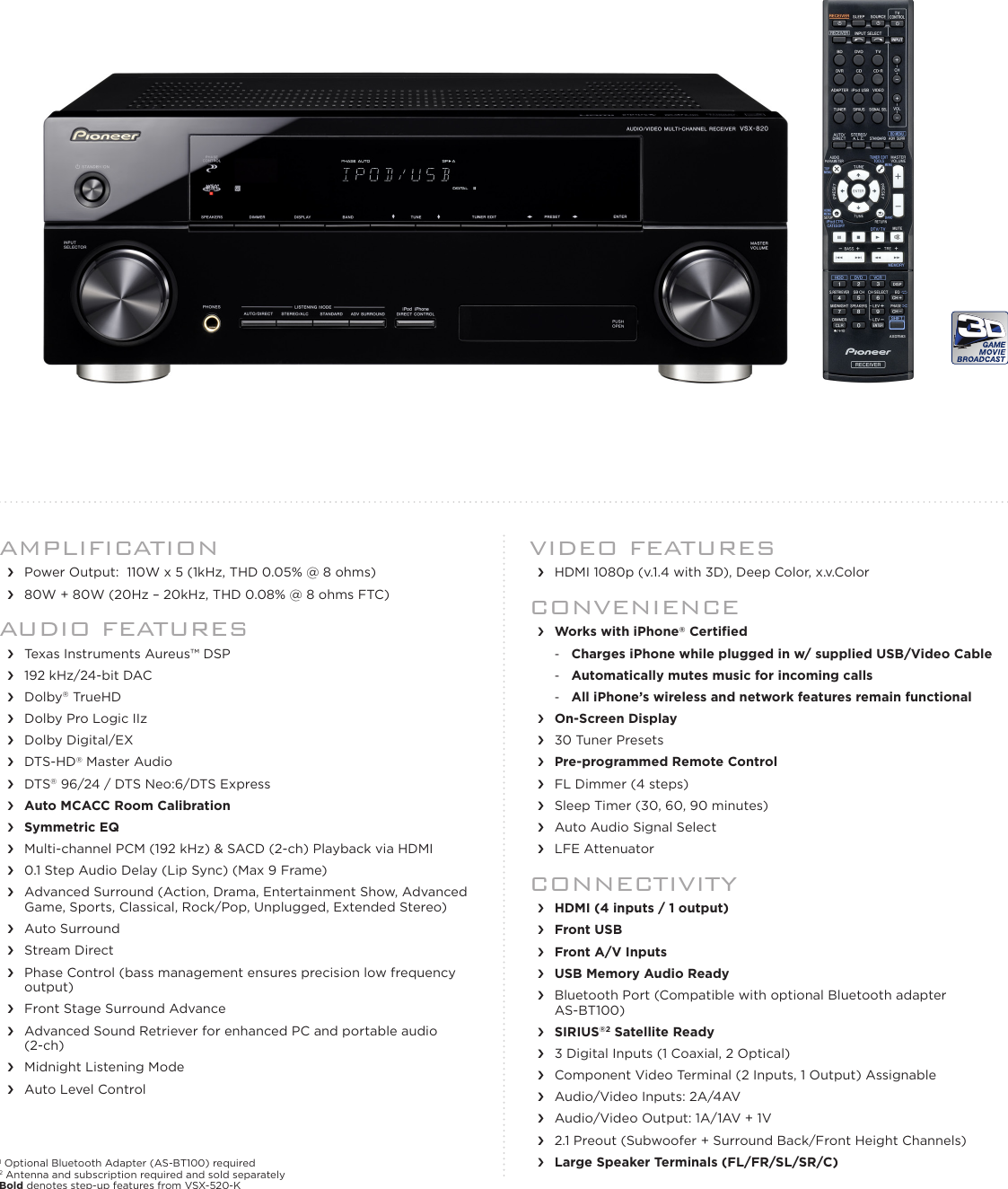 Page 1 of 2 - Pioneer Pioneer-Vsx-820-K-Users-Manual-  Pioneer-vsx-820-k-users-manual