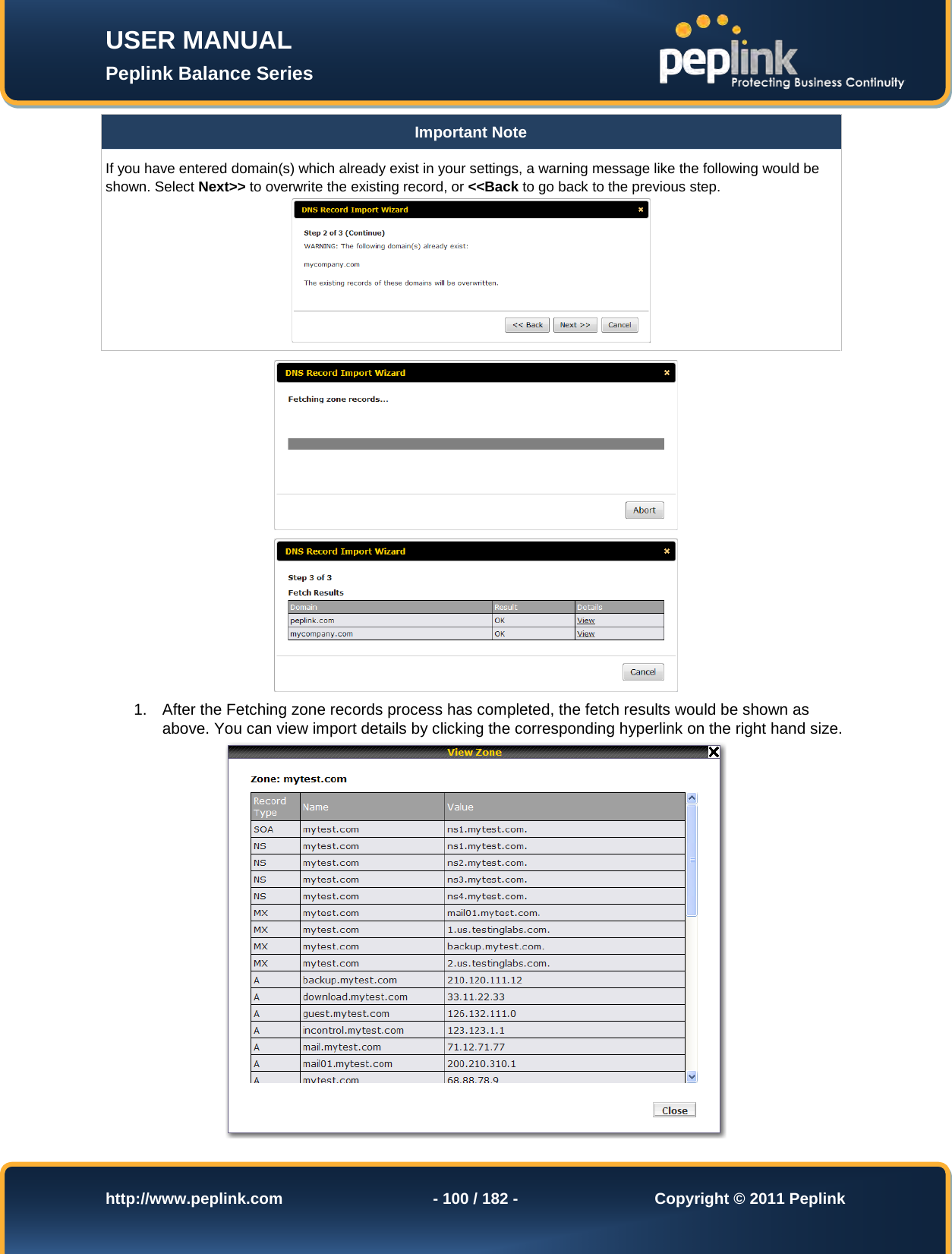 Page 100 of Pismolabs Technology P1630 Peplink Balance (Network Router) User Manual Peplink Balance