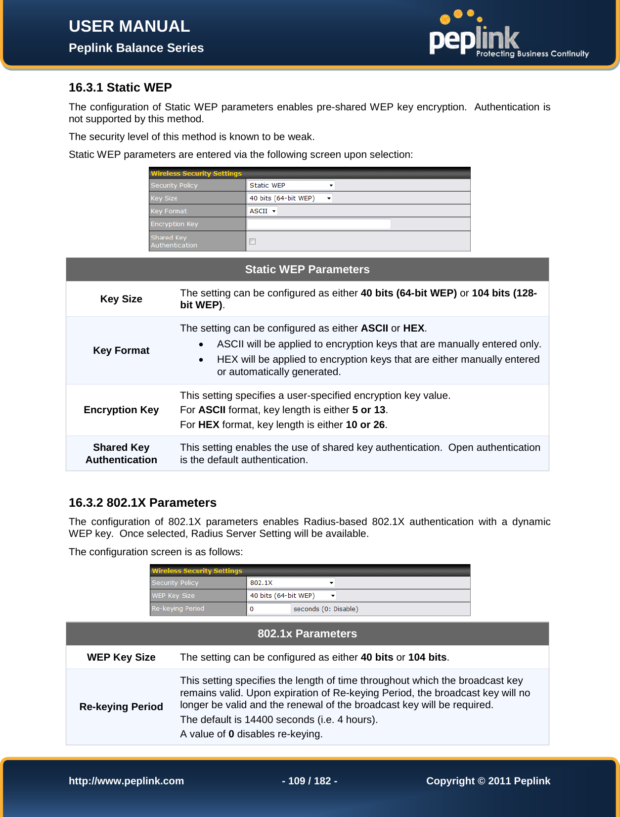 Page 109 of Pismolabs Technology P1630 Peplink Balance (Network Router) User Manual Peplink Balance