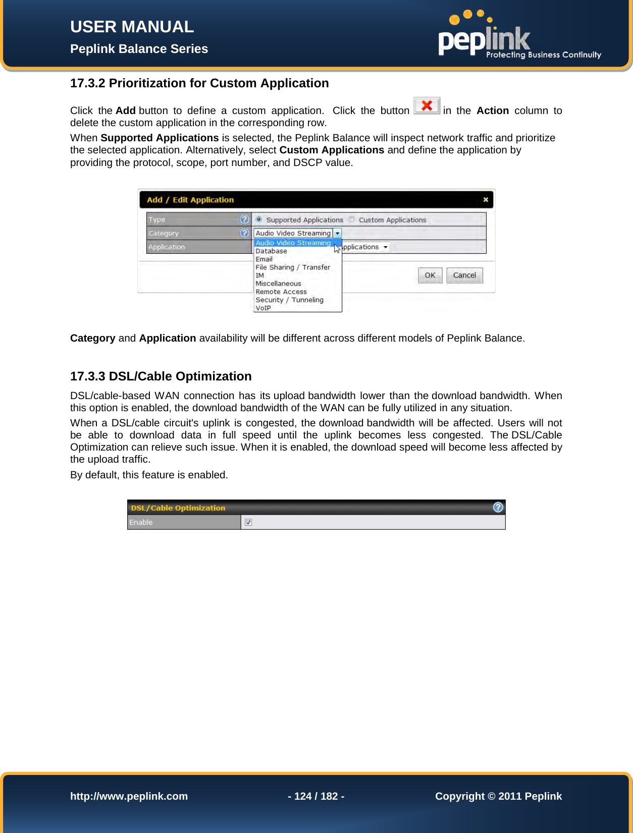 Page 124 of Pismolabs Technology P1630 Peplink Balance (Network Router) User Manual Peplink Balance