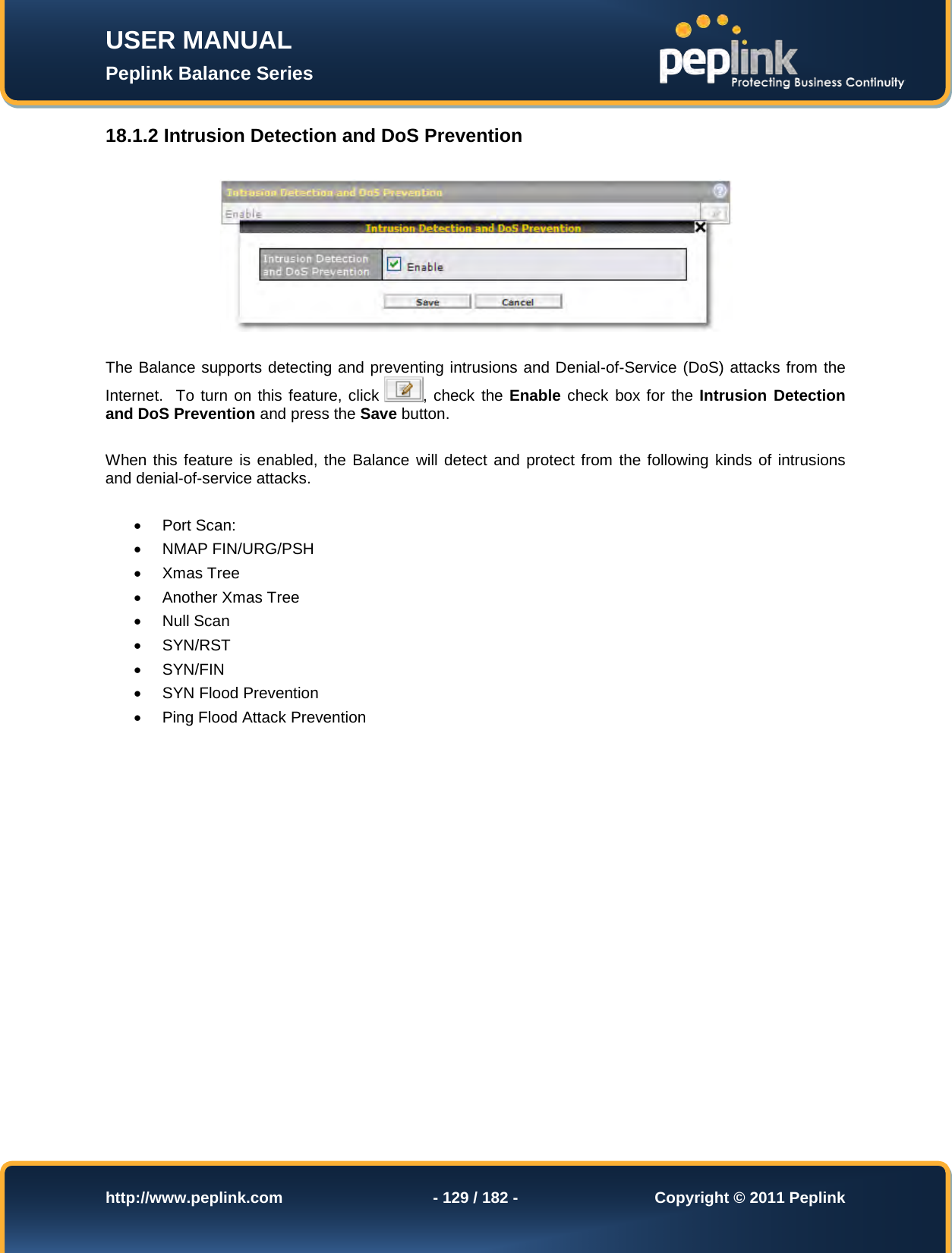 Page 129 of Pismolabs Technology P1630 Peplink Balance (Network Router) User Manual Peplink Balance