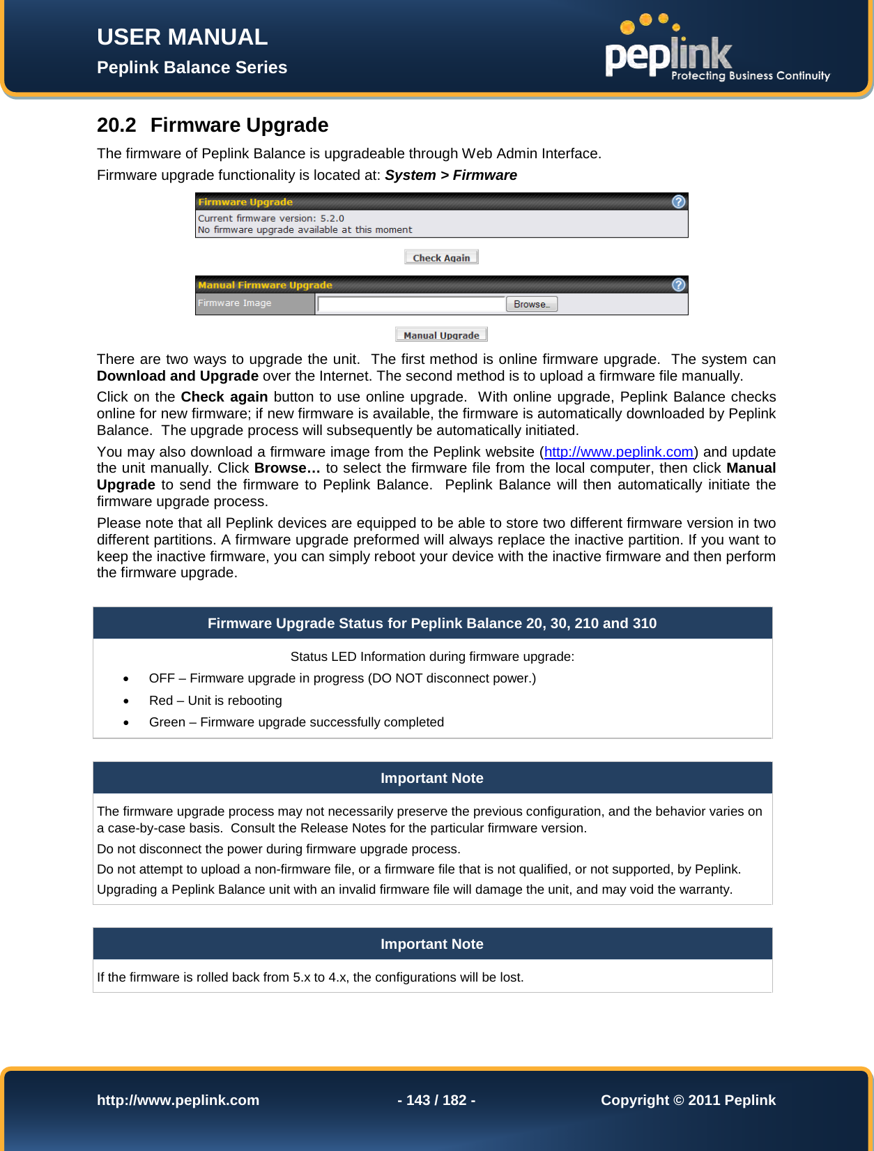 Page 143 of Pismolabs Technology P1630 Peplink Balance (Network Router) User Manual Peplink Balance