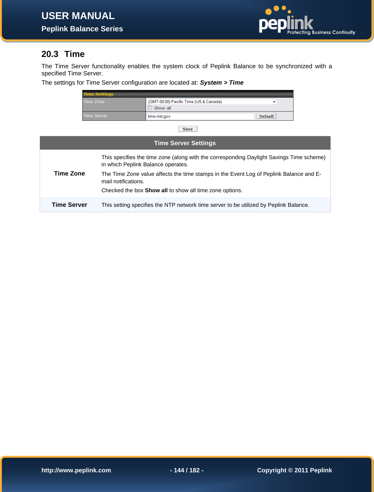 Page 144 of Pismolabs Technology P1630 Peplink Balance (Network Router) User Manual Peplink Balance