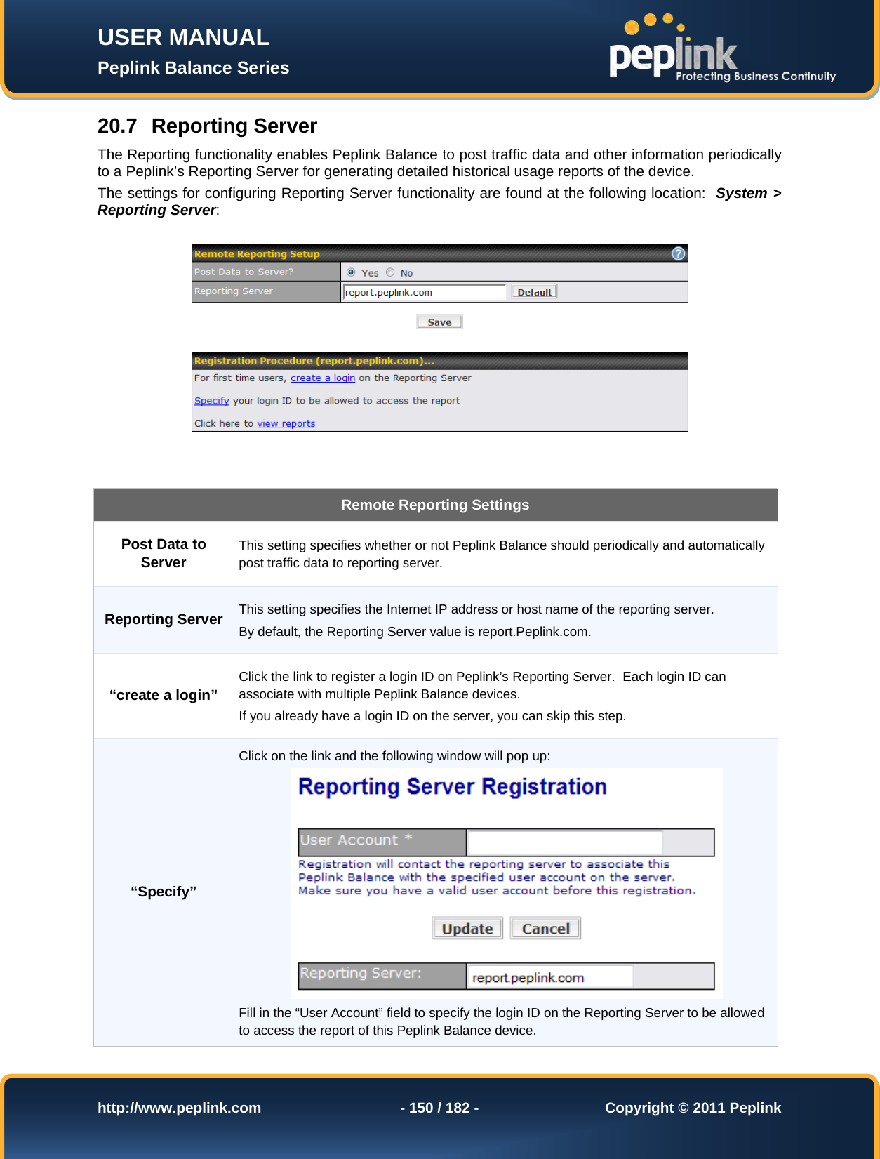 Page 150 of Pismolabs Technology P1630 Peplink Balance (Network Router) User Manual Peplink Balance