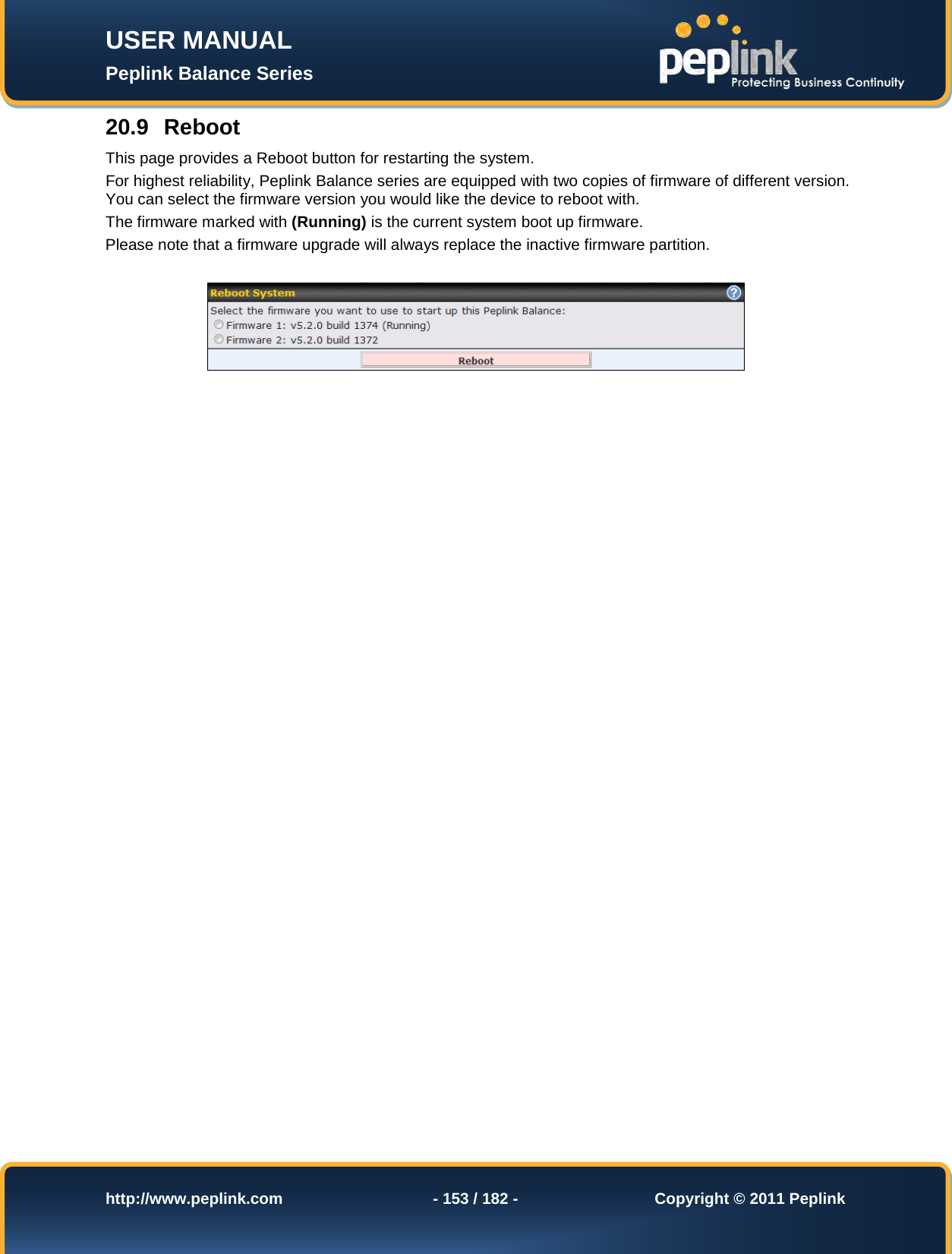 Page 153 of Pismolabs Technology P1630 Peplink Balance (Network Router) User Manual Peplink Balance