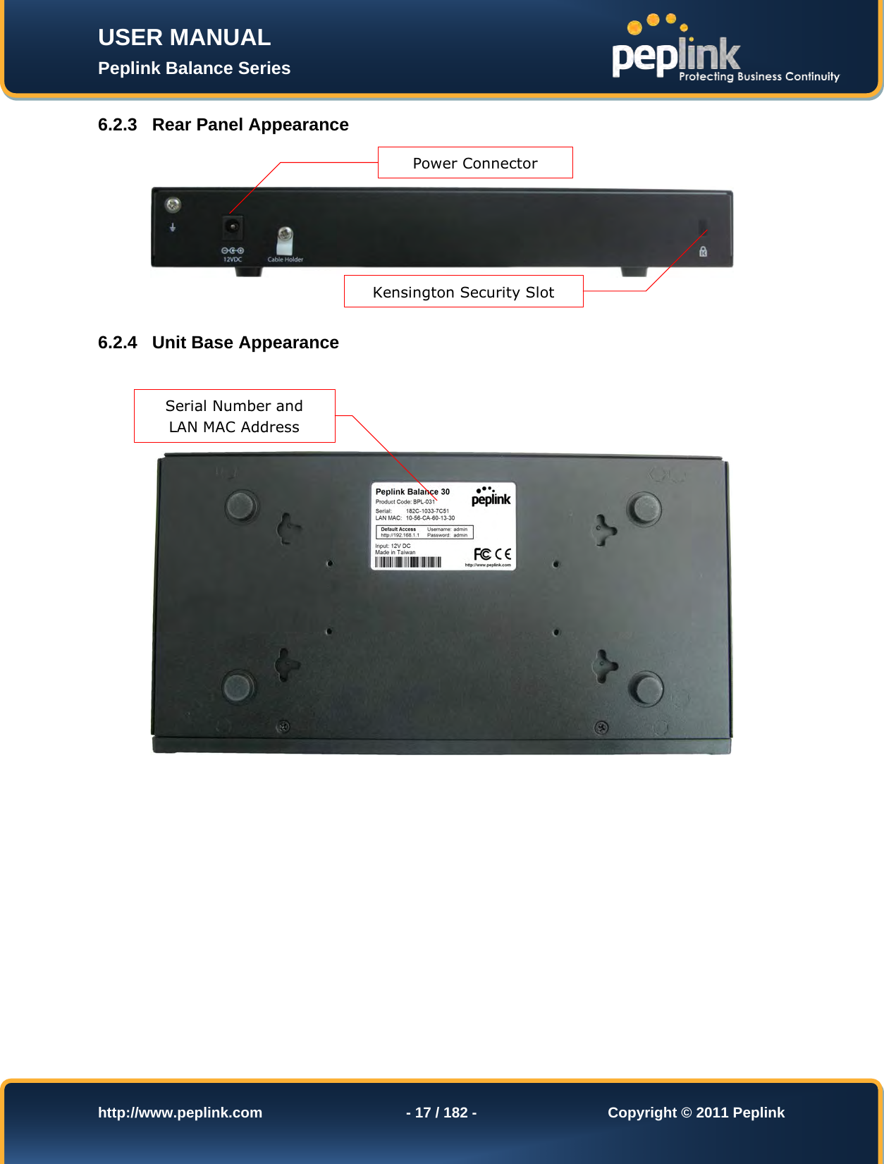 Page 17 of Pismolabs Technology P1630 Peplink Balance (Network Router) User Manual Peplink Balance