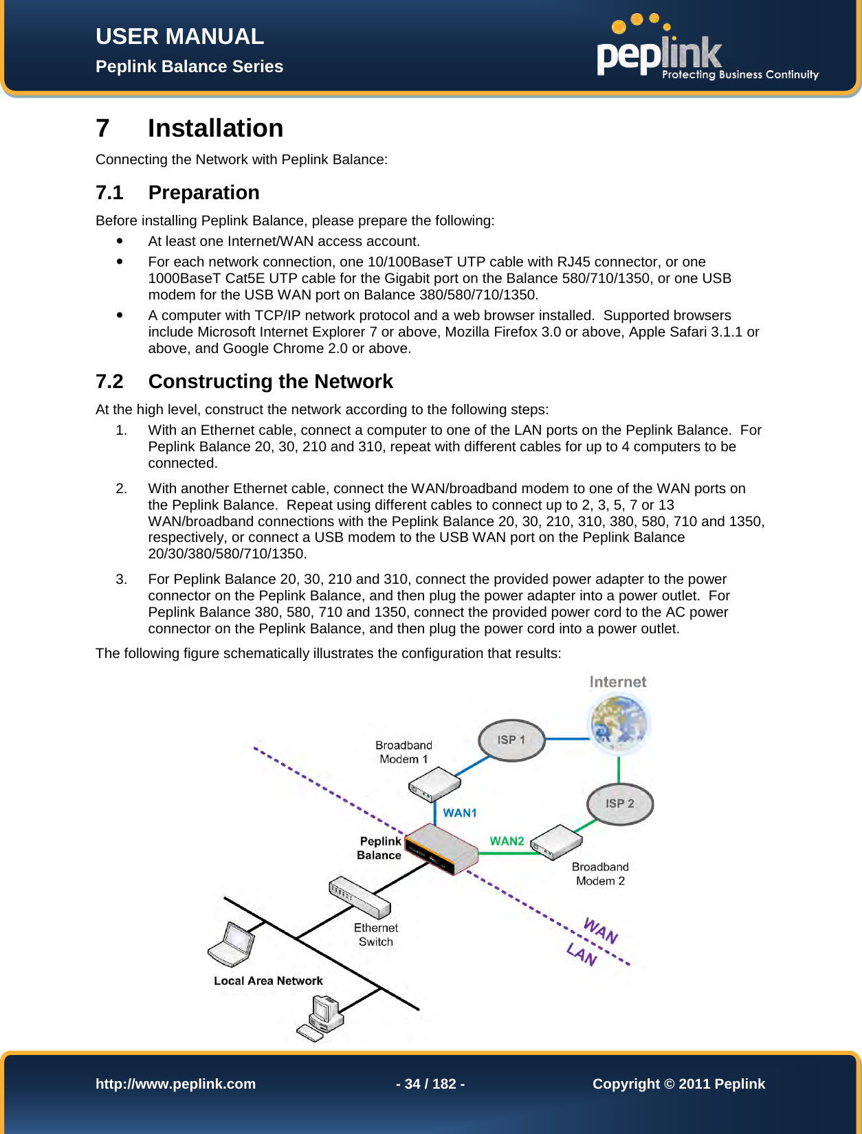 Page 34 of Pismolabs Technology P1630 Peplink Balance (Network Router) User Manual Peplink Balance