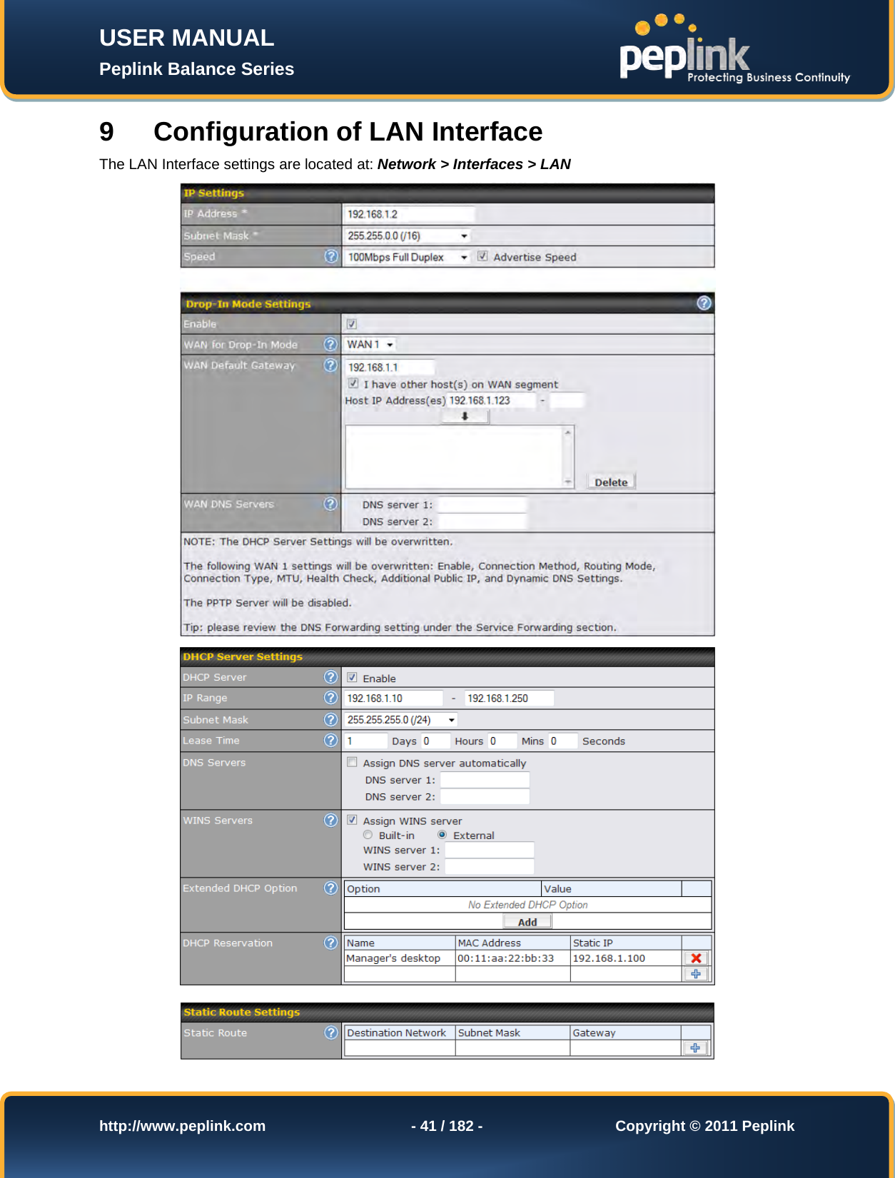 Page 41 of Pismolabs Technology P1630 Peplink Balance (Network Router) User Manual Peplink Balance