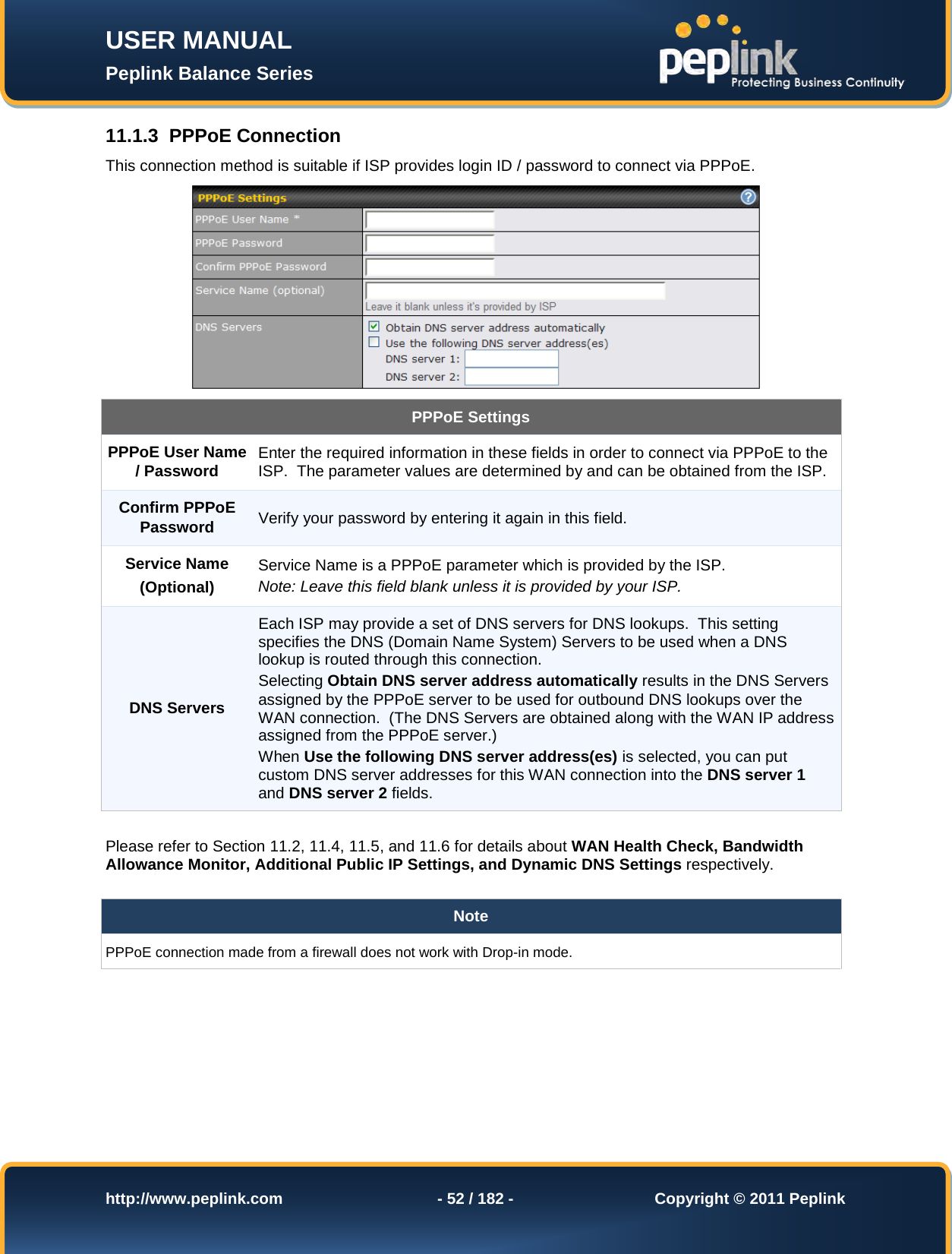 Page 52 of Pismolabs Technology P1630 Peplink Balance (Network Router) User Manual Peplink Balance