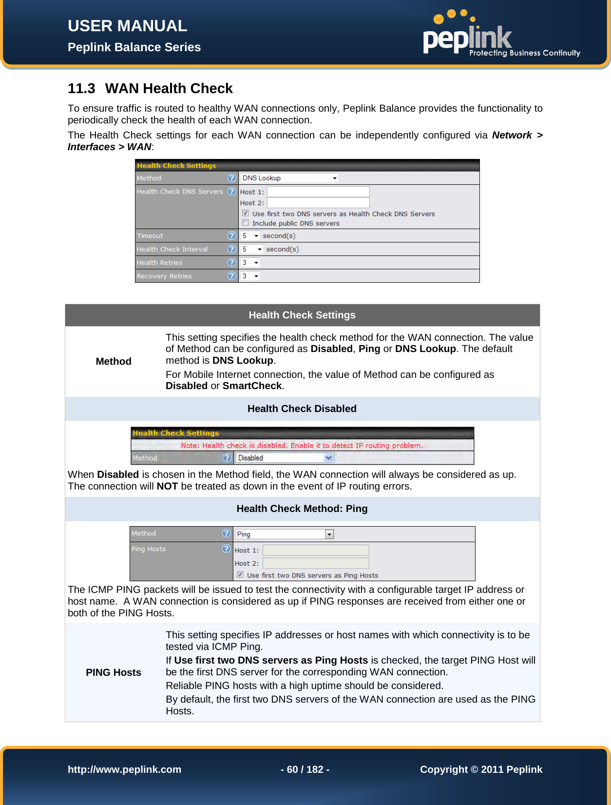 Page 60 of Pismolabs Technology P1630 Peplink Balance (Network Router) User Manual Peplink Balance