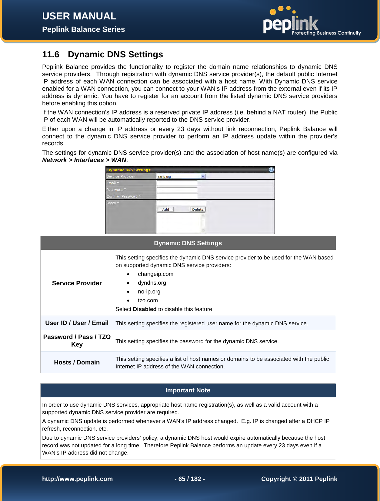 Page 65 of Pismolabs Technology P1630 Peplink Balance (Network Router) User Manual Peplink Balance