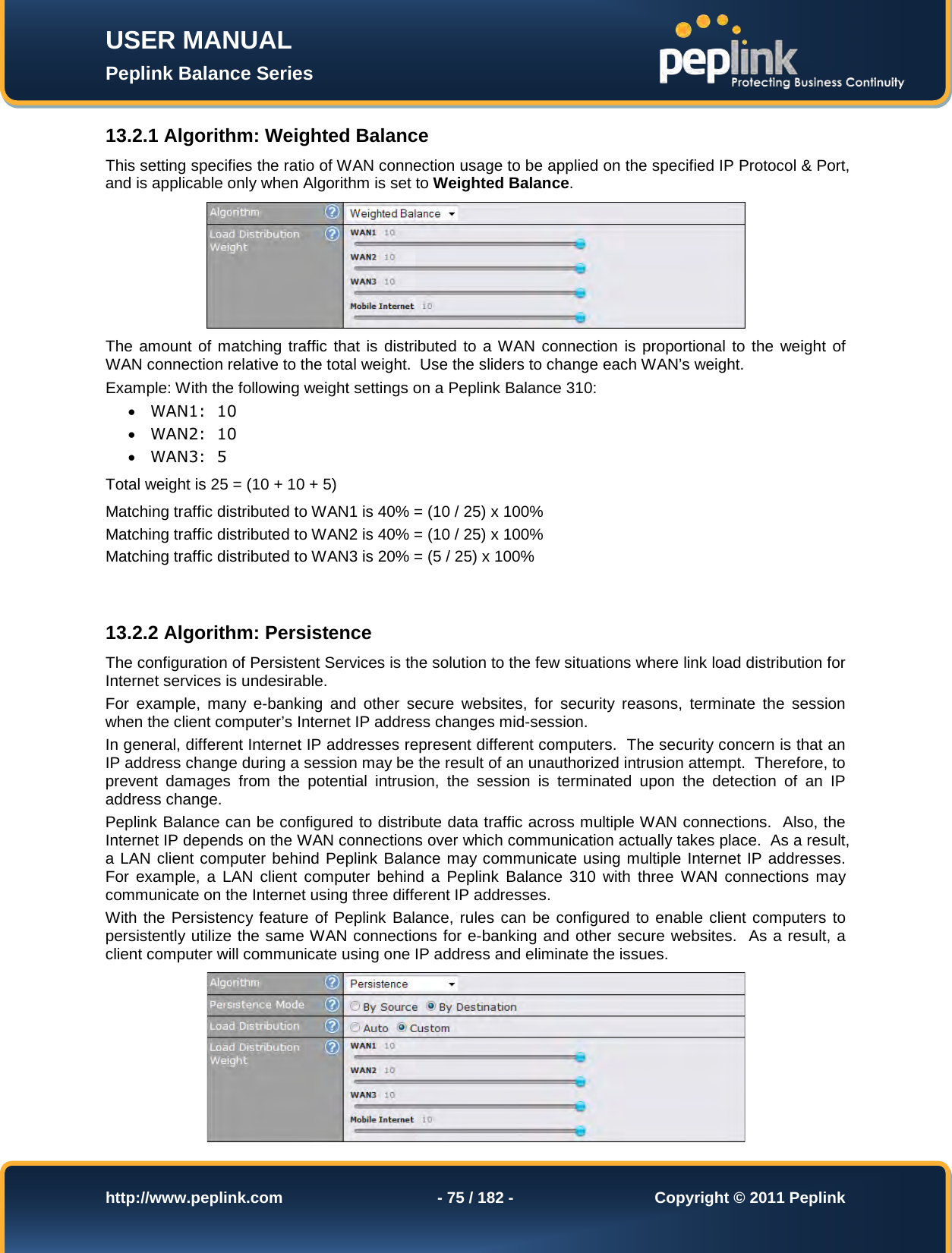 Page 75 of Pismolabs Technology P1630 Peplink Balance (Network Router) User Manual Peplink Balance