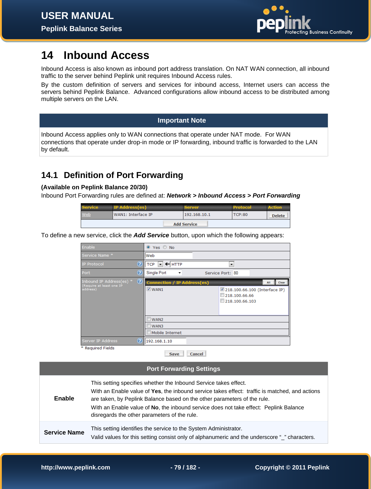 Page 79 of Pismolabs Technology P1630 Peplink Balance (Network Router) User Manual Peplink Balance