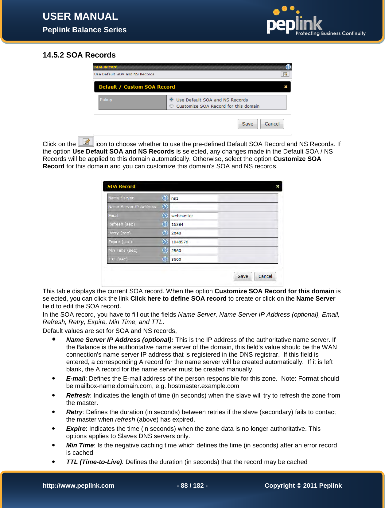 Page 88 of Pismolabs Technology P1630 Peplink Balance (Network Router) User Manual Peplink Balance