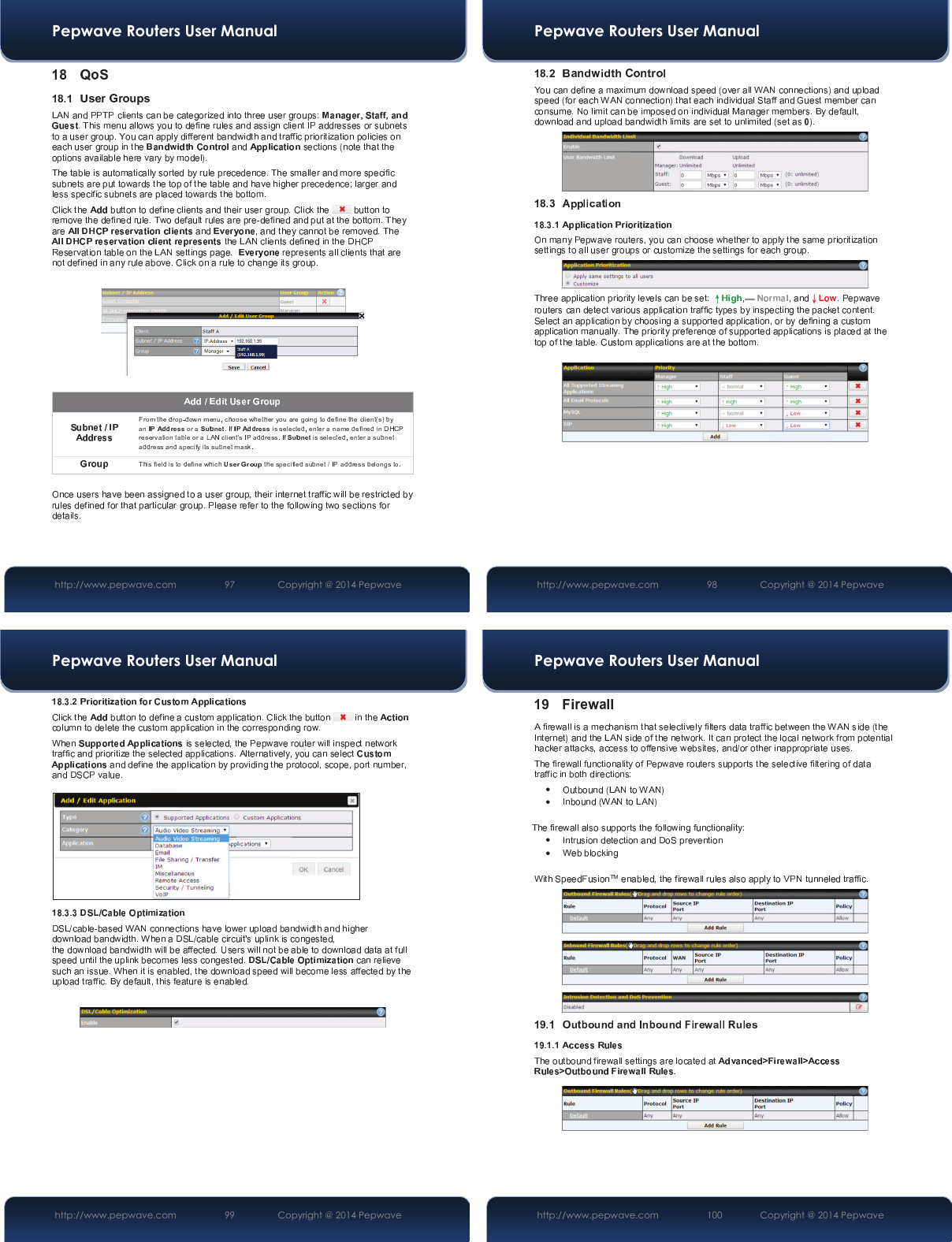 Pepwave Routers User Manual http://www.pepwave.com 97   Copyright @ 2014 Pepwave Pepwave Routers User Manual http://www.pepwave.com 98   Copyright @ 2014 Pepwave ɥʈɧPepwave Routers User Manual http://www.pepwave.com 99   Copyright @ 2014 Pepwave Pepwave Routers User Manual http://www.pepwave.com 100   Copyright @ 2014 Pepwave yyyy