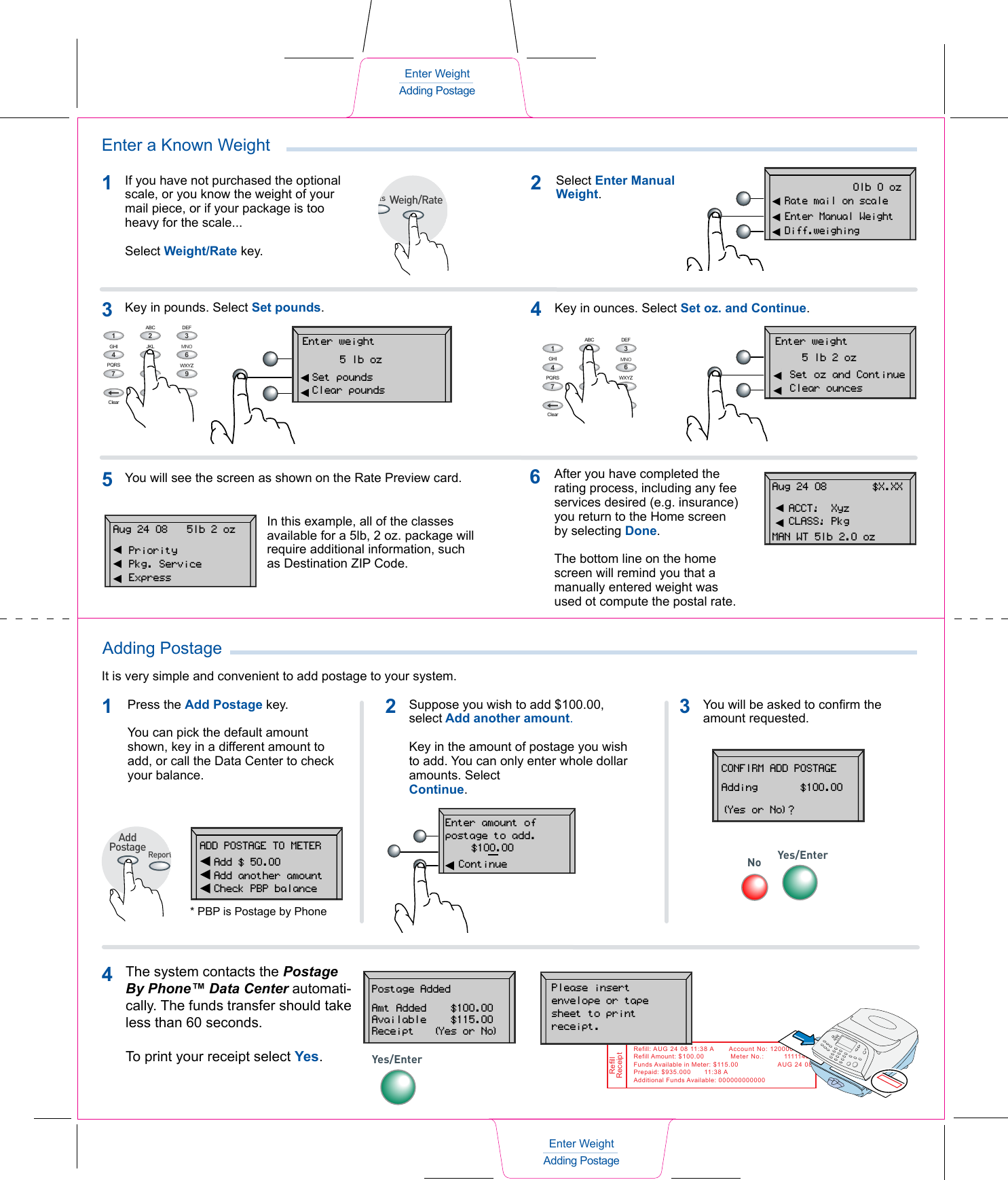 Page 6 of 6 - Pitney-Bowes Pitney-Bowes-Dm100I-Users-Manual-  Pitney-bowes-dm100i-users-manual