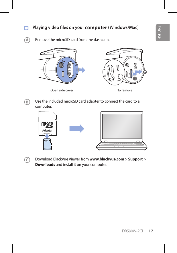 Page 17 of Pittasoft DR590W-2CH Car Dashcam User Manual 