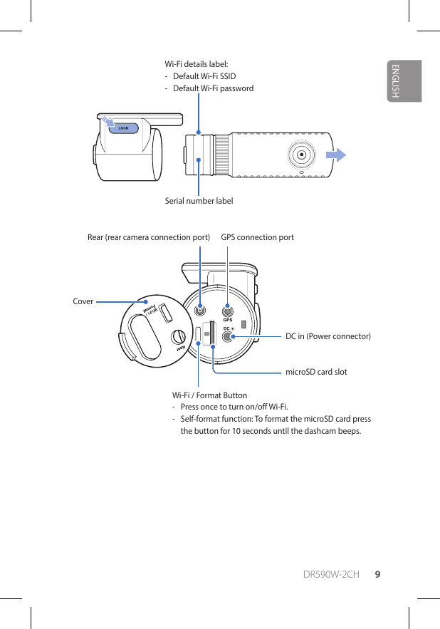 Page 9 of Pittasoft DR590W-2CH Car Dashcam User Manual 