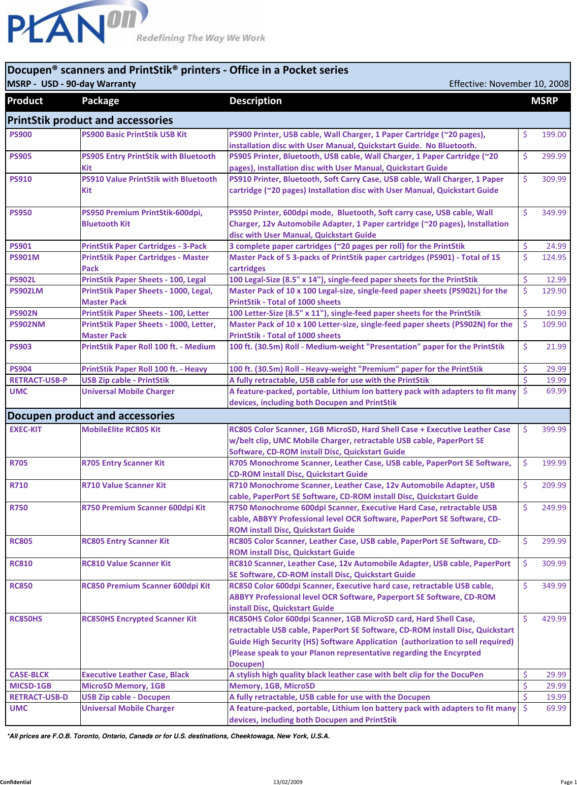 Page 1 of 1 - Planon-System-Solutions Planon-System-Solutions-Printstik-Ps950-Users-Manual- MASTER.ProductData.v5.4  Planon-system-solutions-printstik-ps950-users-manual