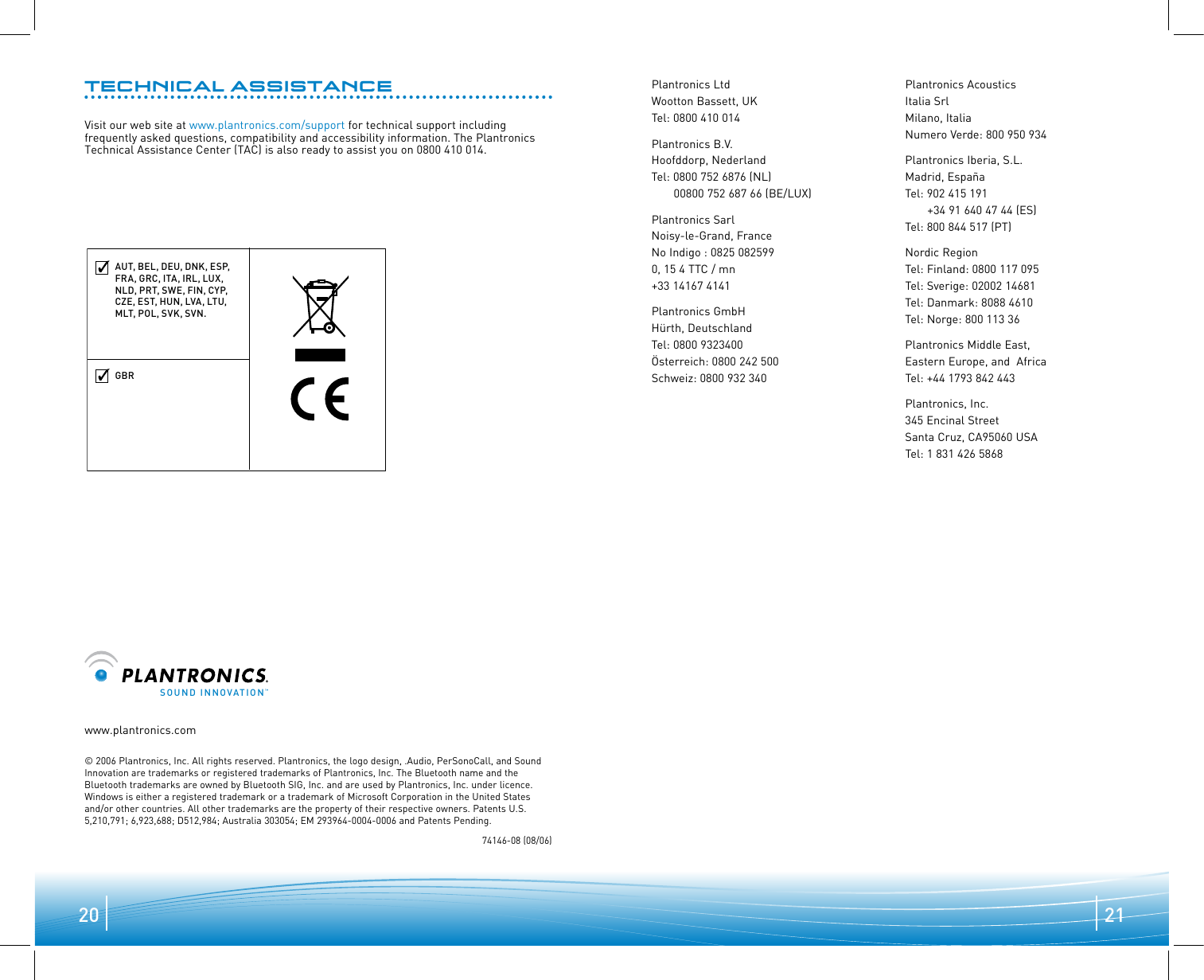 Page 11 of 11 - Plantronics Plantronics-Plantronics-Bluetooth-Headset-910-Users-Manual- .Audio 910 User Guide Plantronics-plantronics-bluetooth-headset-910-users-manual