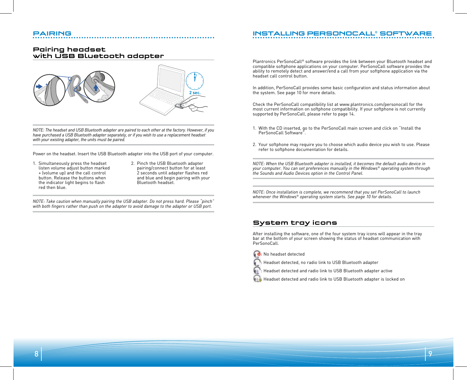 Page 5 of 11 - Plantronics Plantronics-Plantronics-Bluetooth-Headset-910-Users-Manual- .Audio 910 User Guide Plantronics-plantronics-bluetooth-headset-910-users-manual