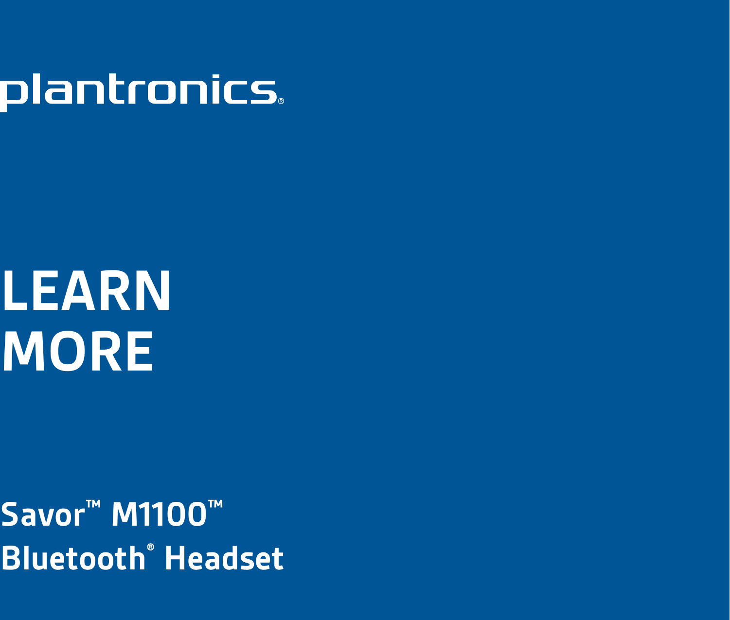 Page 1 of 11 - Plantronics Plantronics-Plantronics-Bluetooth-Headset-M1100-Users-Manual- Plantronics-plantronics-bluetooth-headset-m1100-users-manual