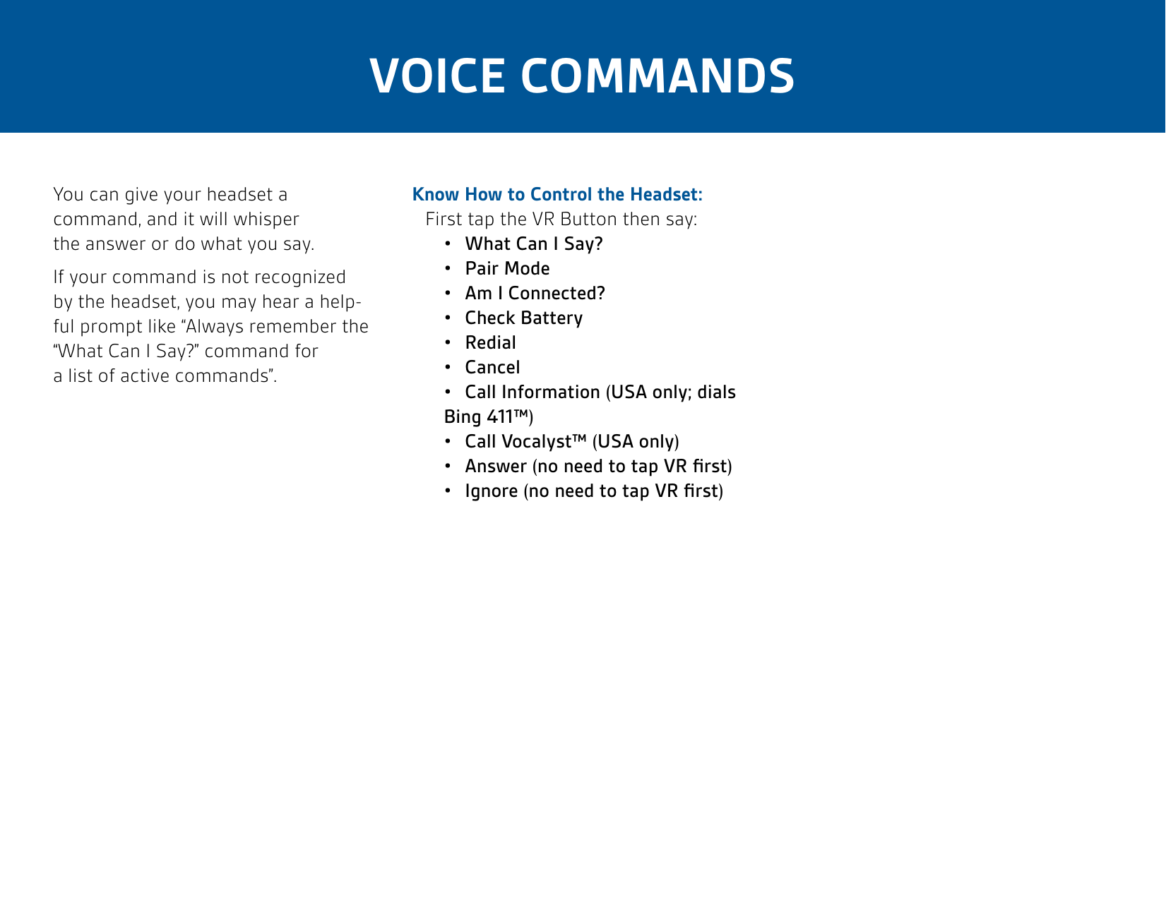 Page 8 of 11 - Plantronics Plantronics-Plantronics-Bluetooth-Headset-M1100-Users-Manual- Plantronics-plantronics-bluetooth-headset-m1100-users-manual
