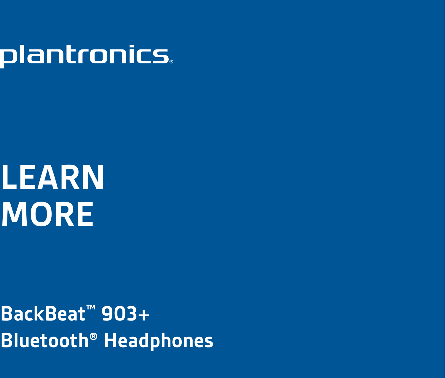 Page 1 of 8 - Plantronics Backbeat-903-plus-ug