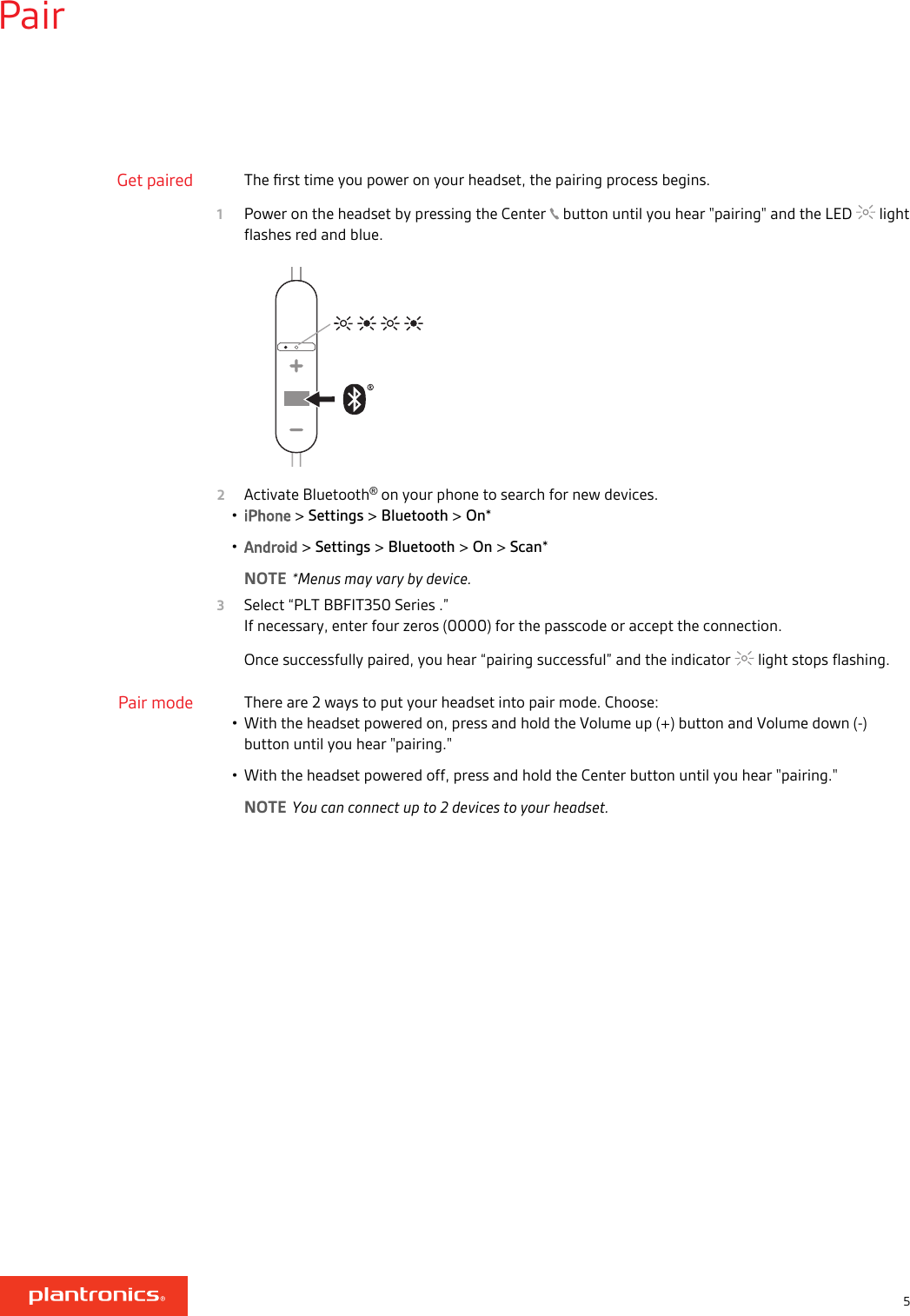 Page 5 of 10 - Plantronics Backbeat-fit-350