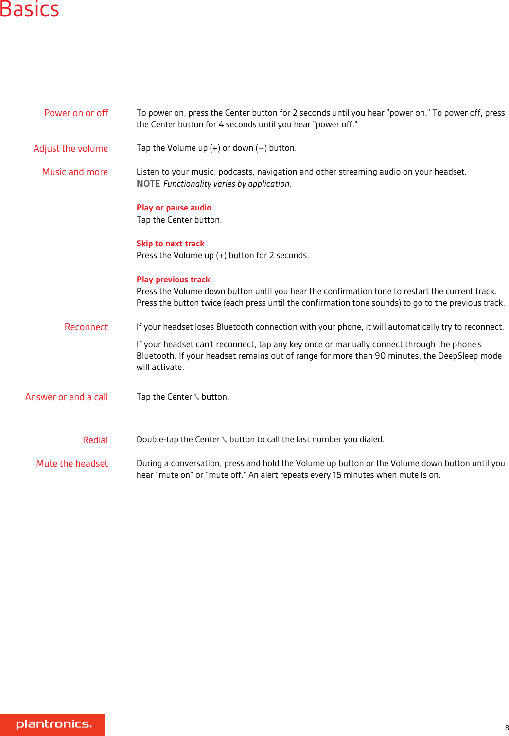 Page 8 of 10 - Plantronics Backbeat-fit-350
