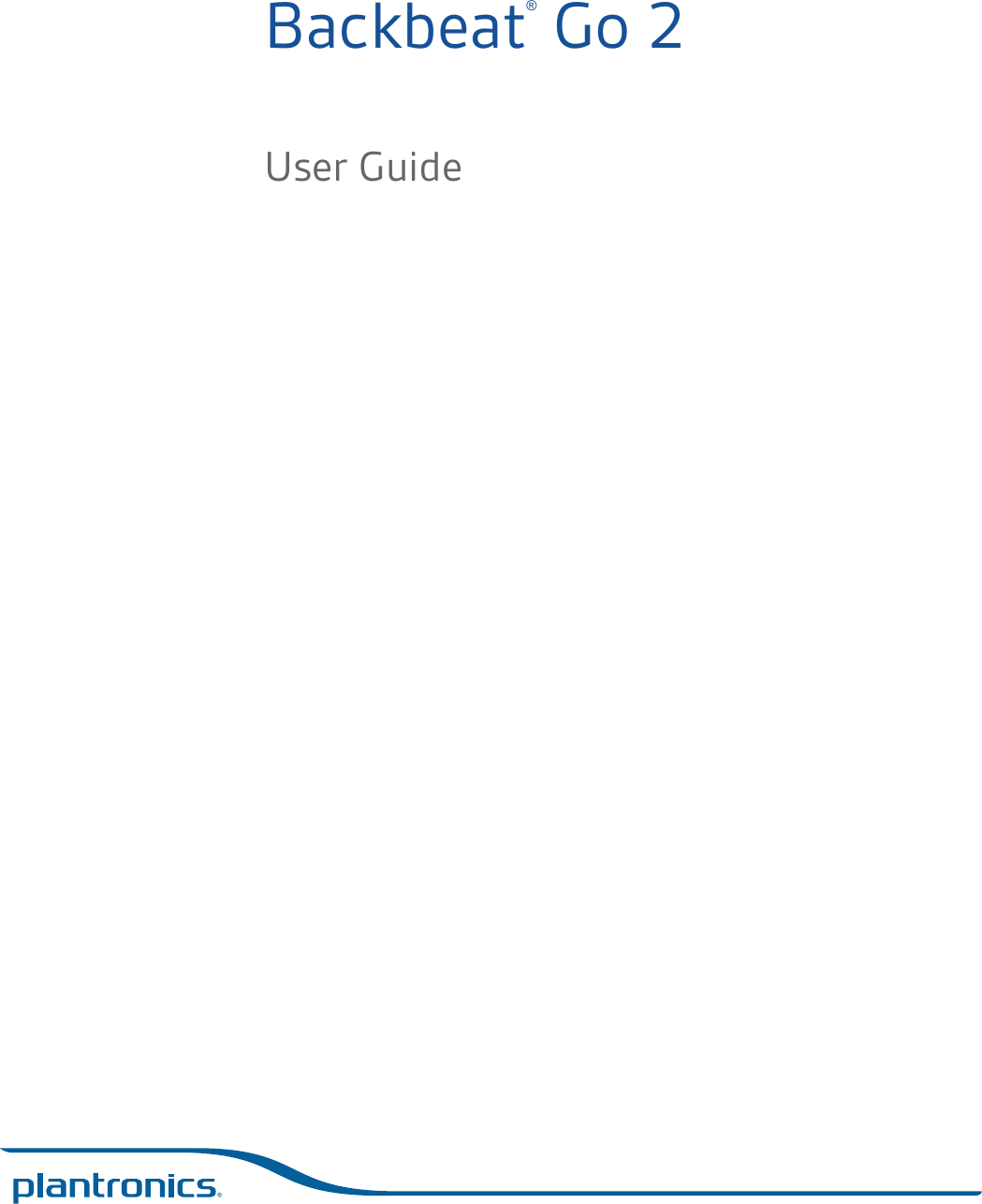 Page 1 of 12 - Plantronics  Backbeat-go-2-ug