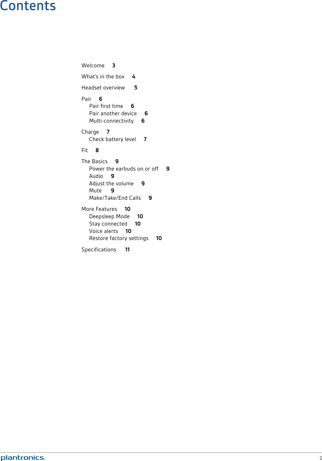 Page 2 of 12 - Plantronics  Backbeat-go-2-ug