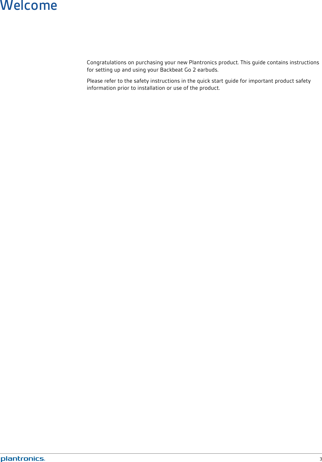 Page 3 of 12 - Plantronics  Backbeat-go-2-ug