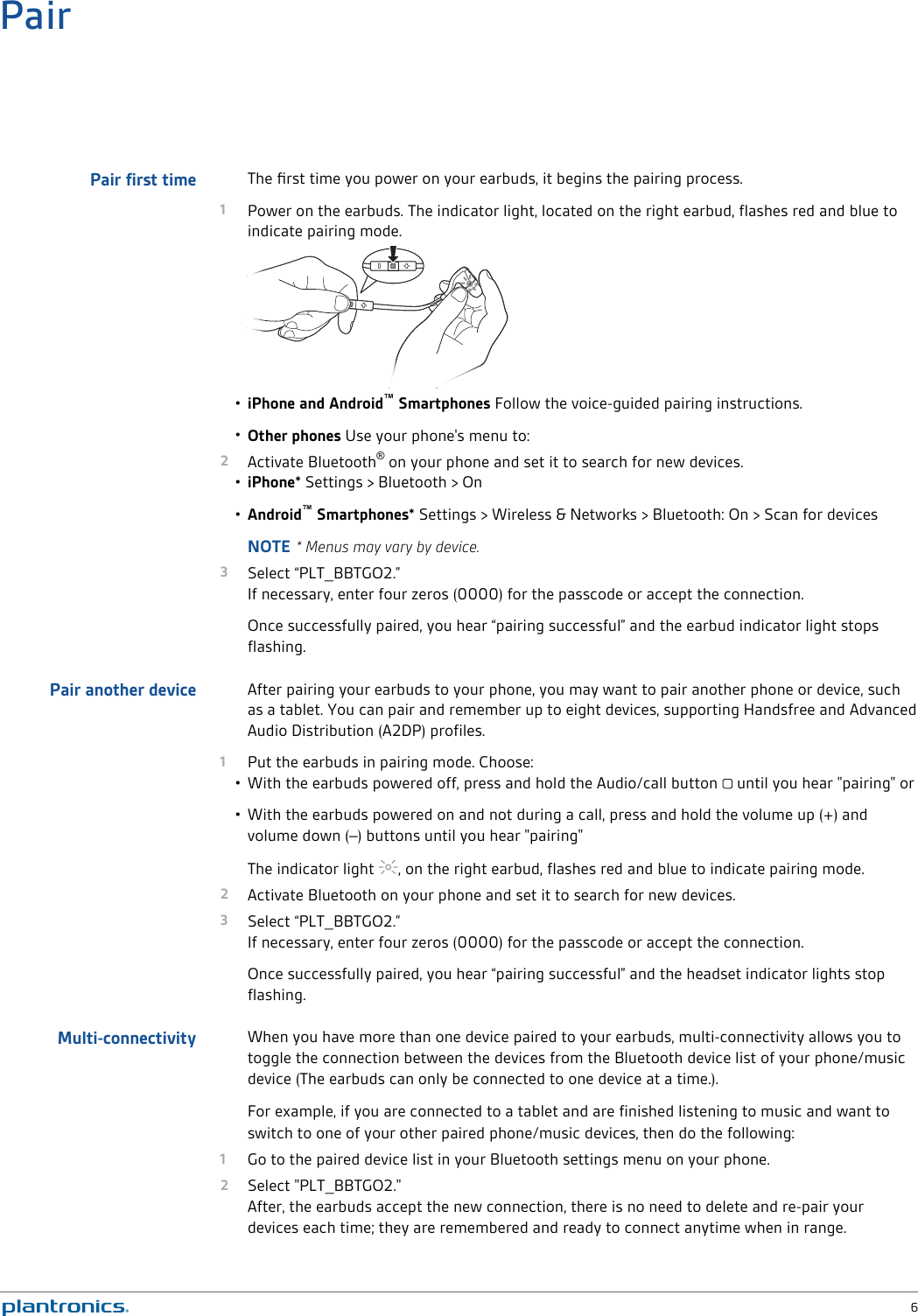 Page 6 of 12 - Plantronics  Backbeat-go-2-ug