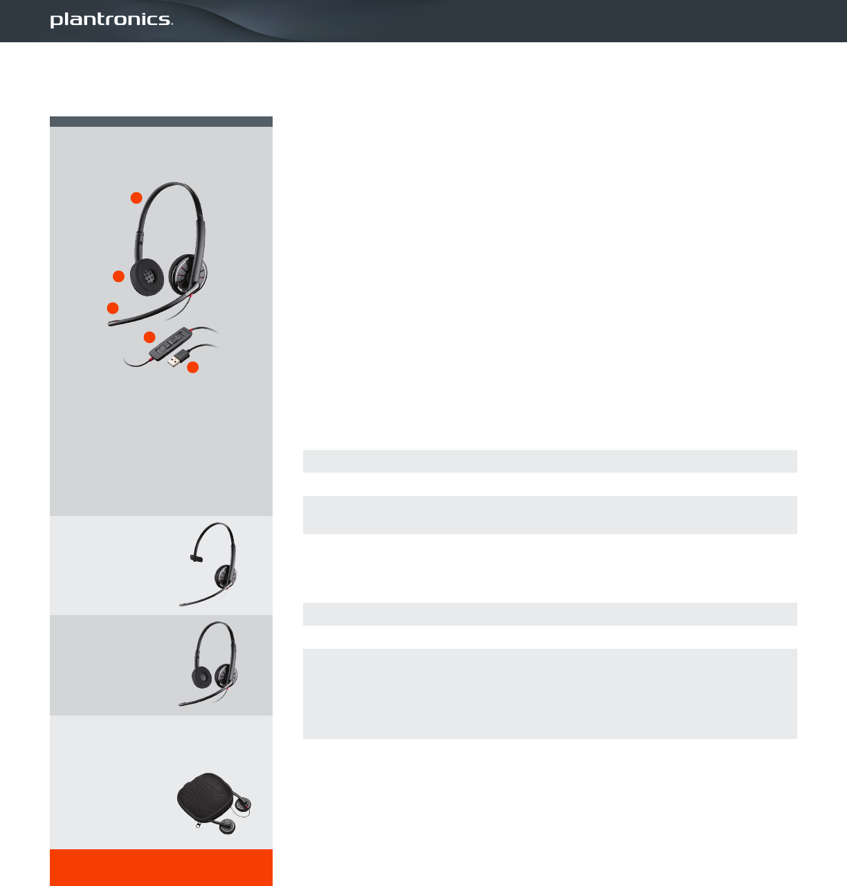 Plantronics Blackwire 310 320 ps