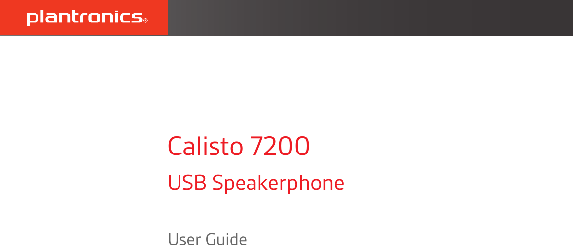 Page 1 of 12 - Plantronics  Calisto-7200-ug