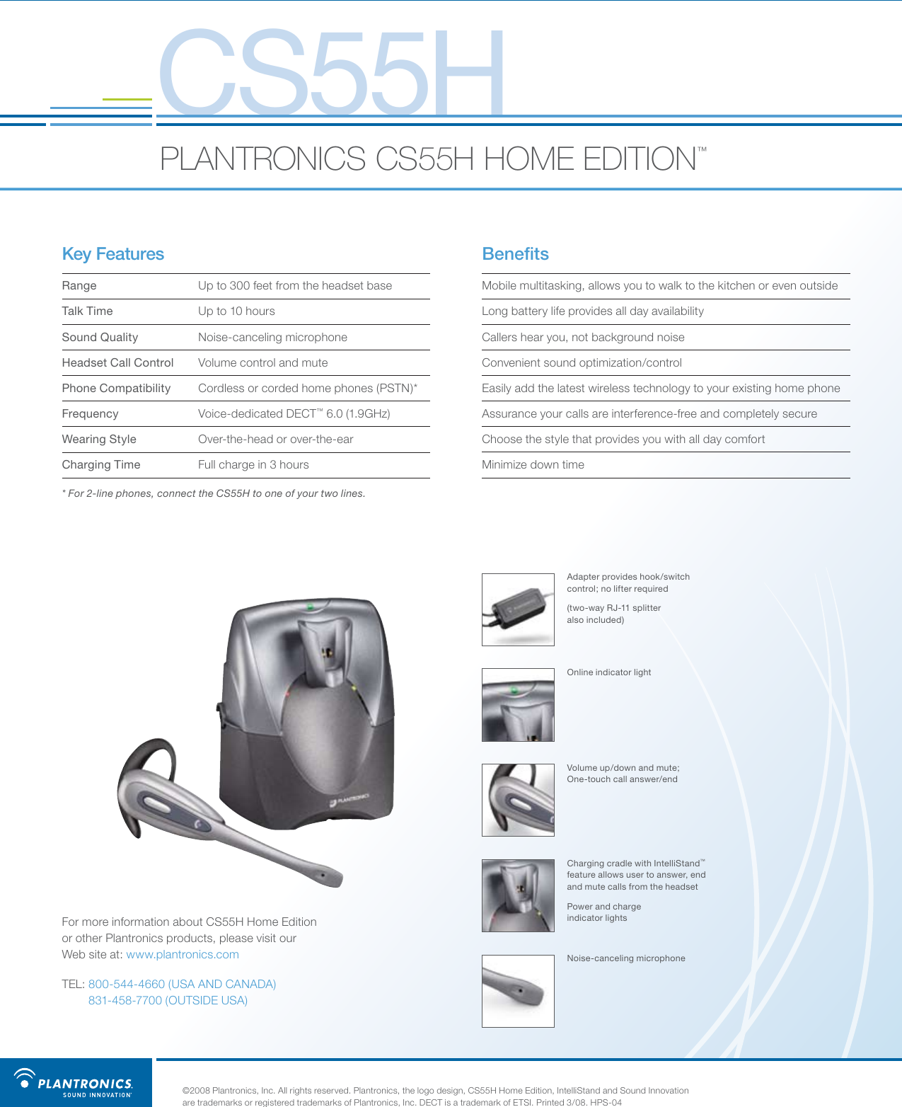 Page 2 of 2 - Plantronics  Cs55h-home-edition-ps