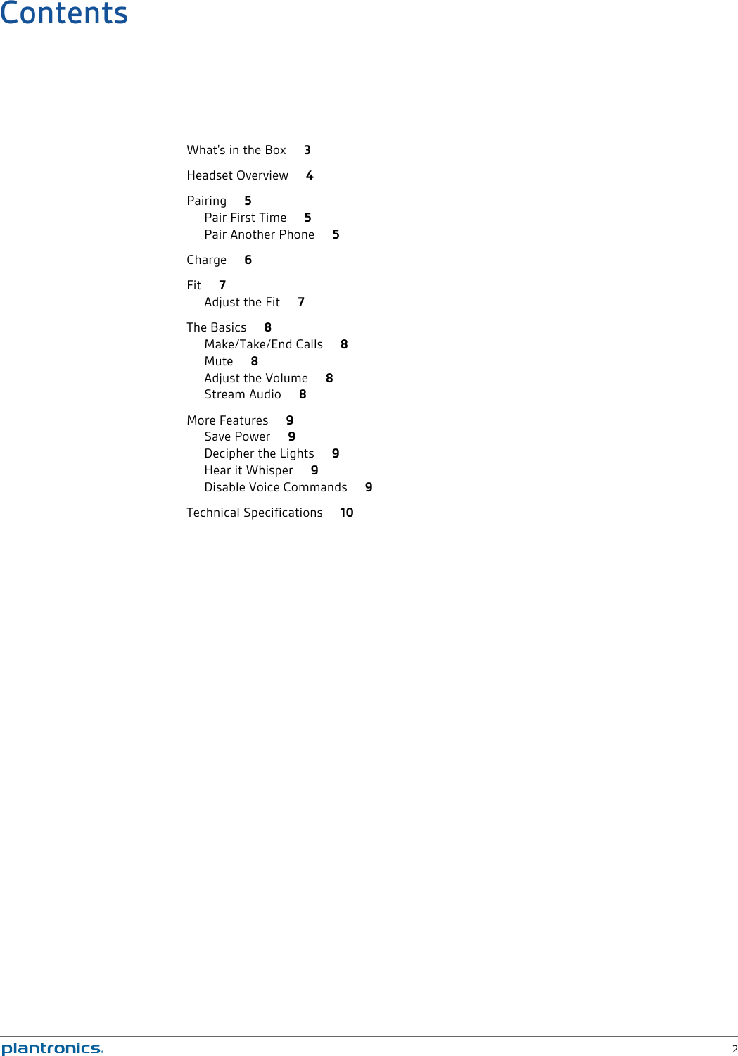 Page 2 of 11 - Plantronics M165-ug