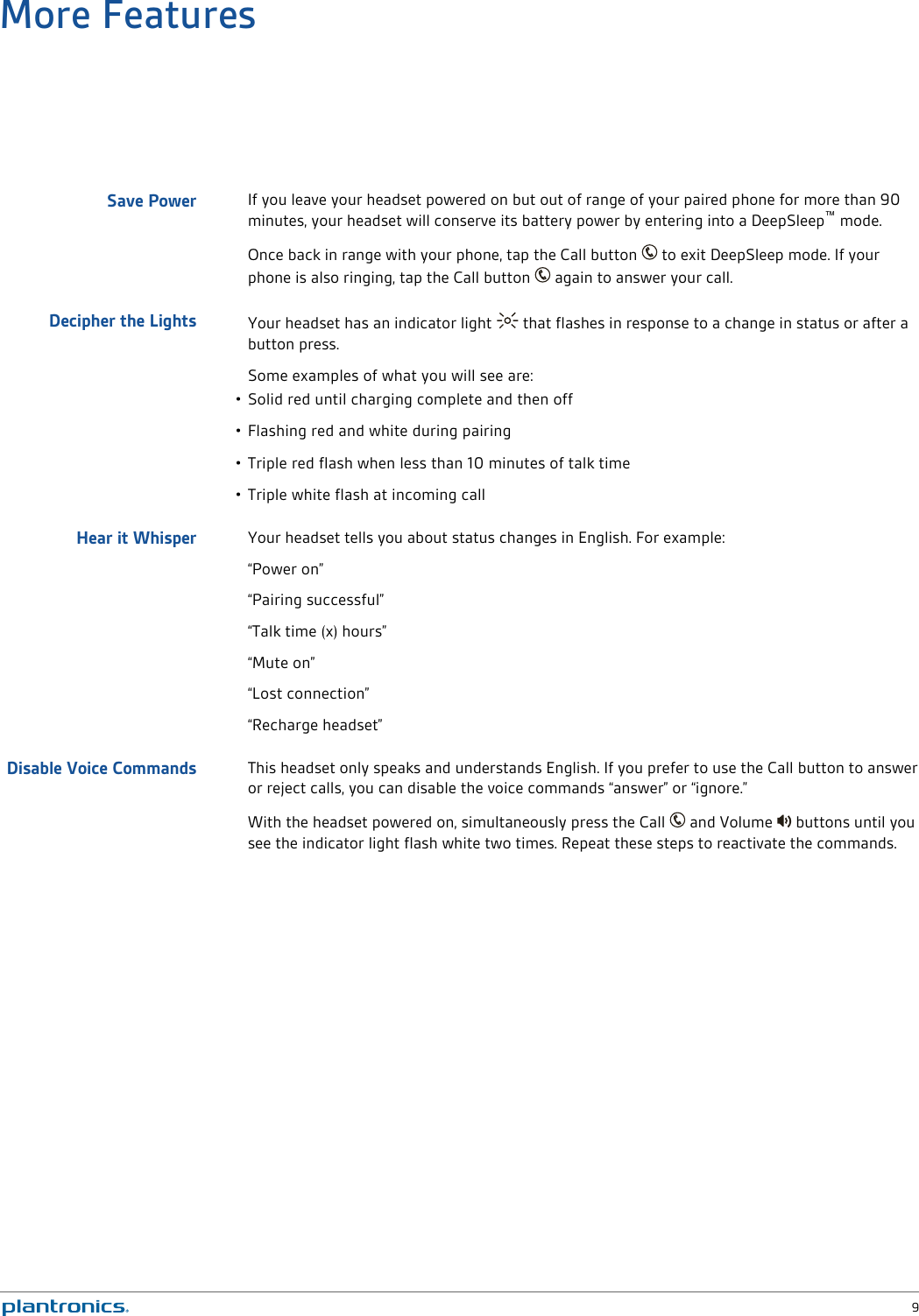 Page 9 of 11 - Plantronics M165-ug
