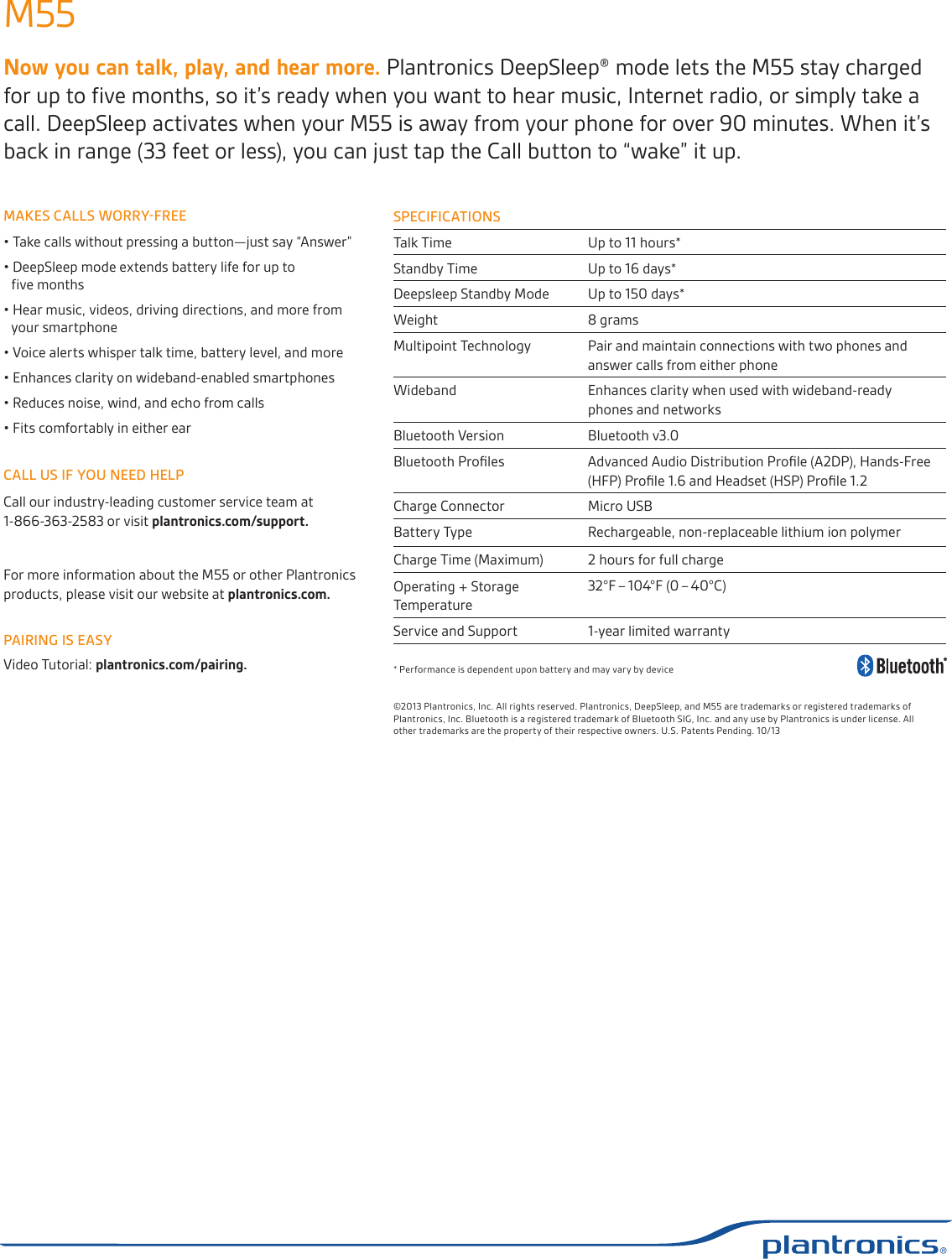 Page 2 of 2 - Plantronics  M55-ps