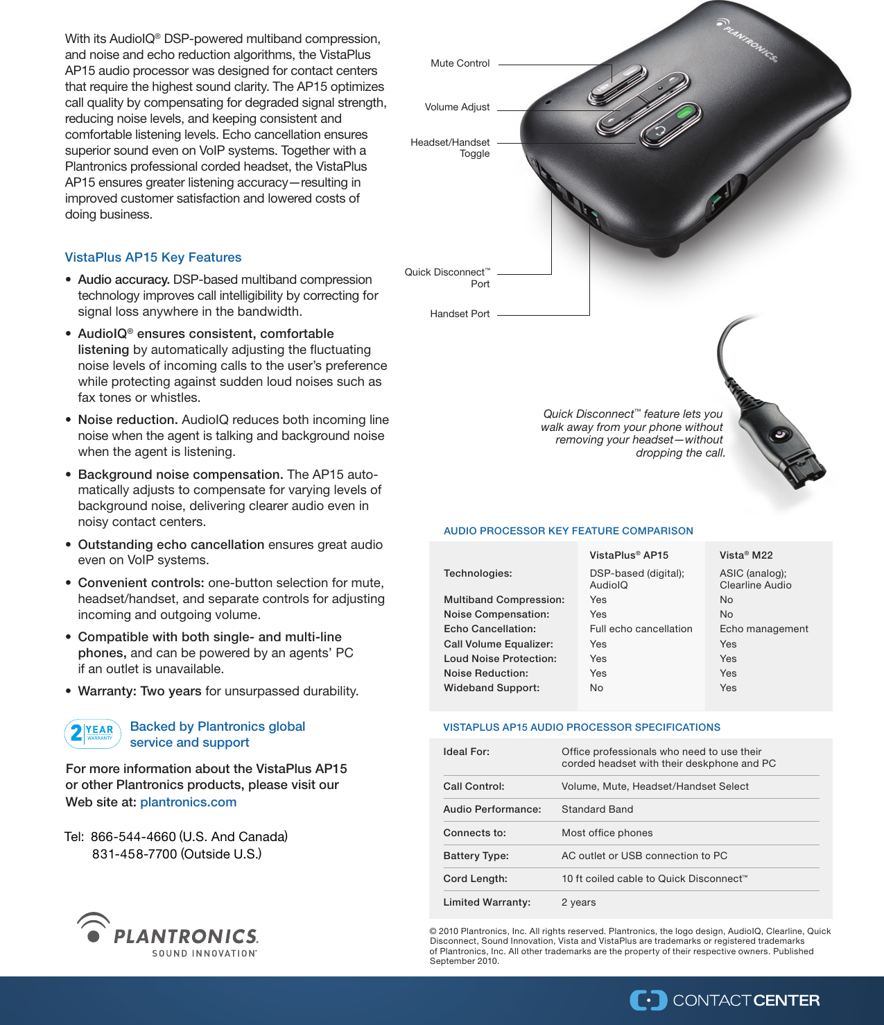 Page 1 of 1 - Plantronics  Vistaplus-ap15-ps